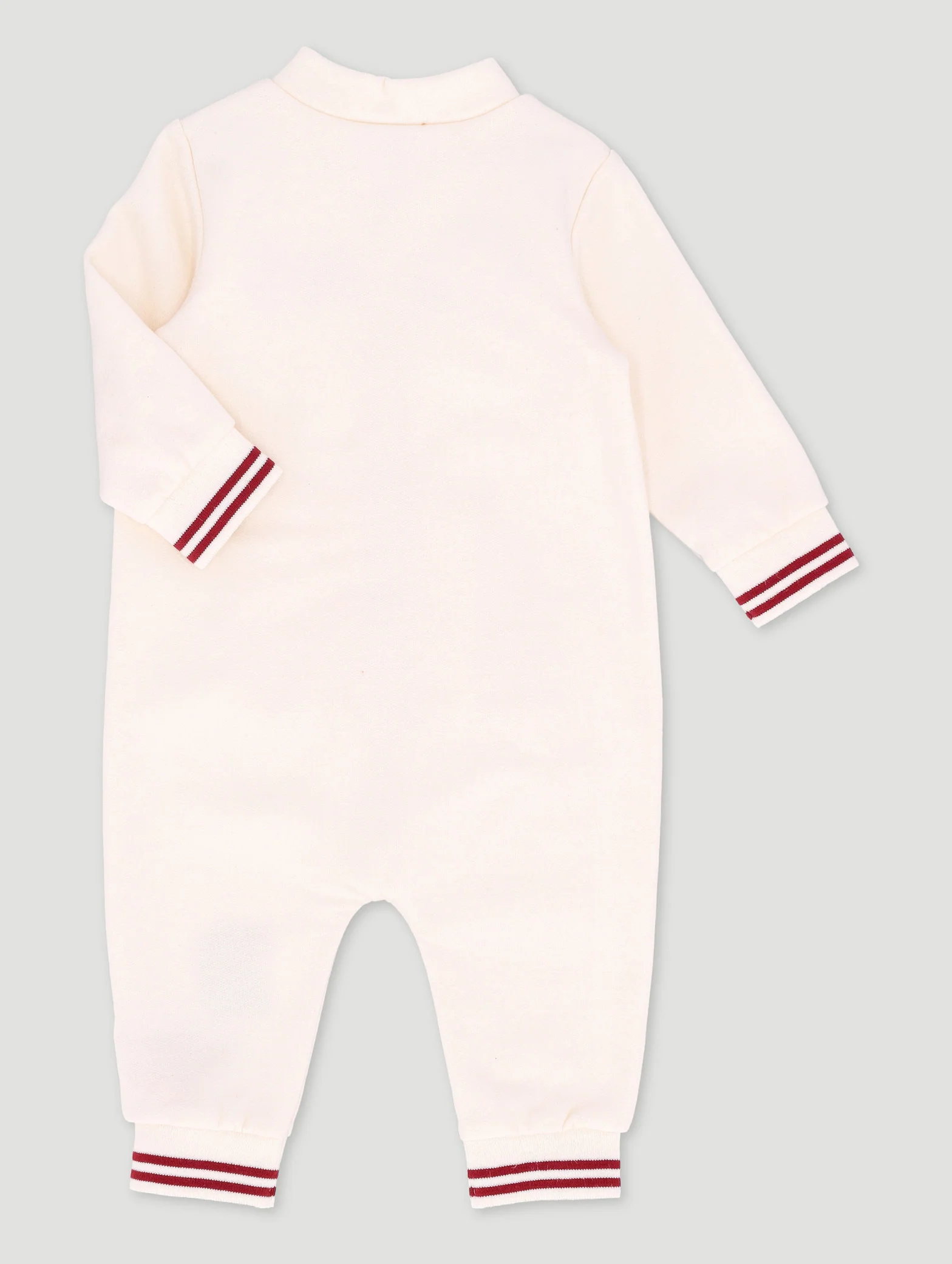 Baby Boys Zip Thru "Hero" Sleepsuit - Light Stone - Image 2