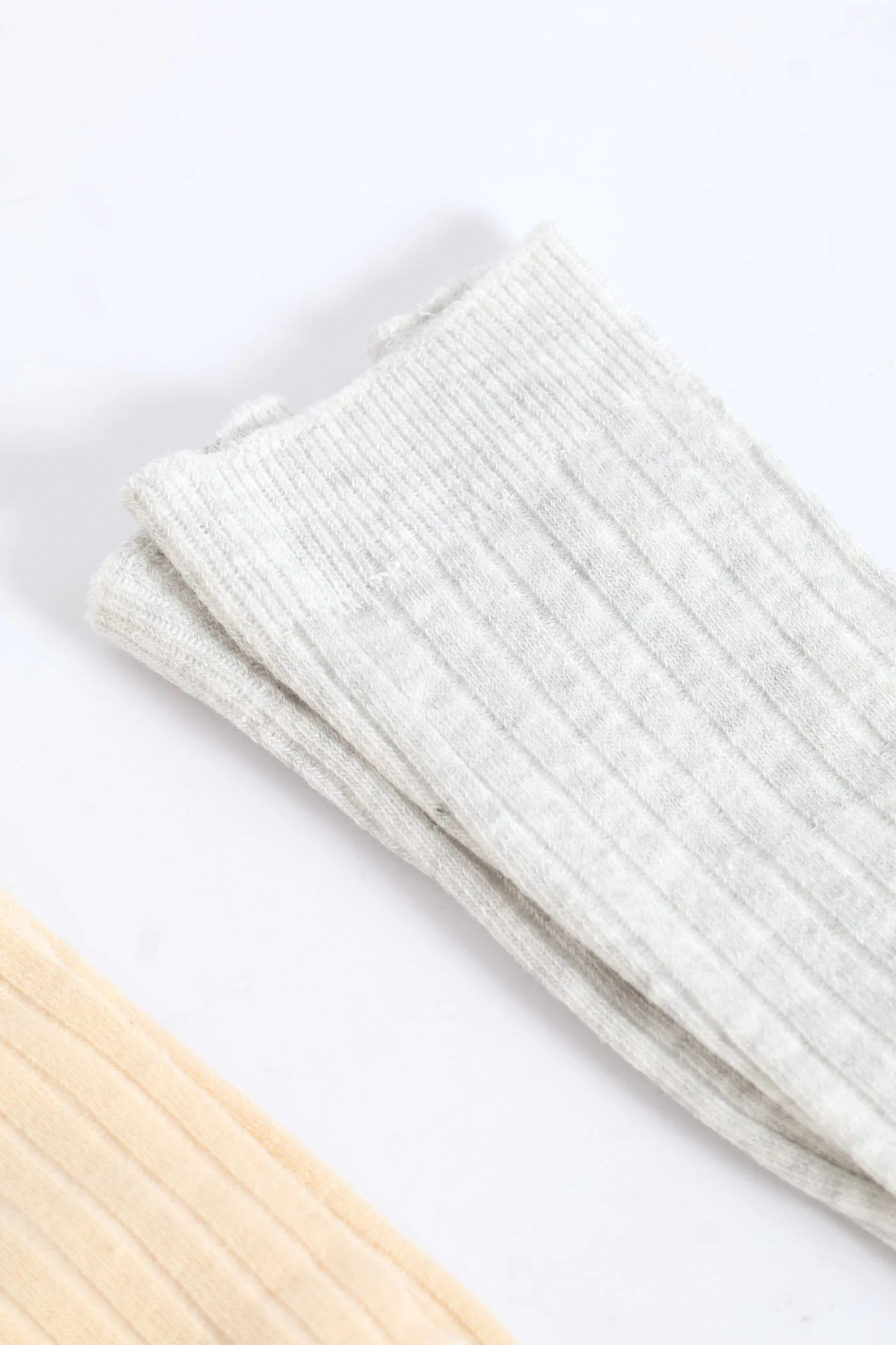 Baby Girls 2 Pack Cotton Bow Stocking - Stone - Image 4