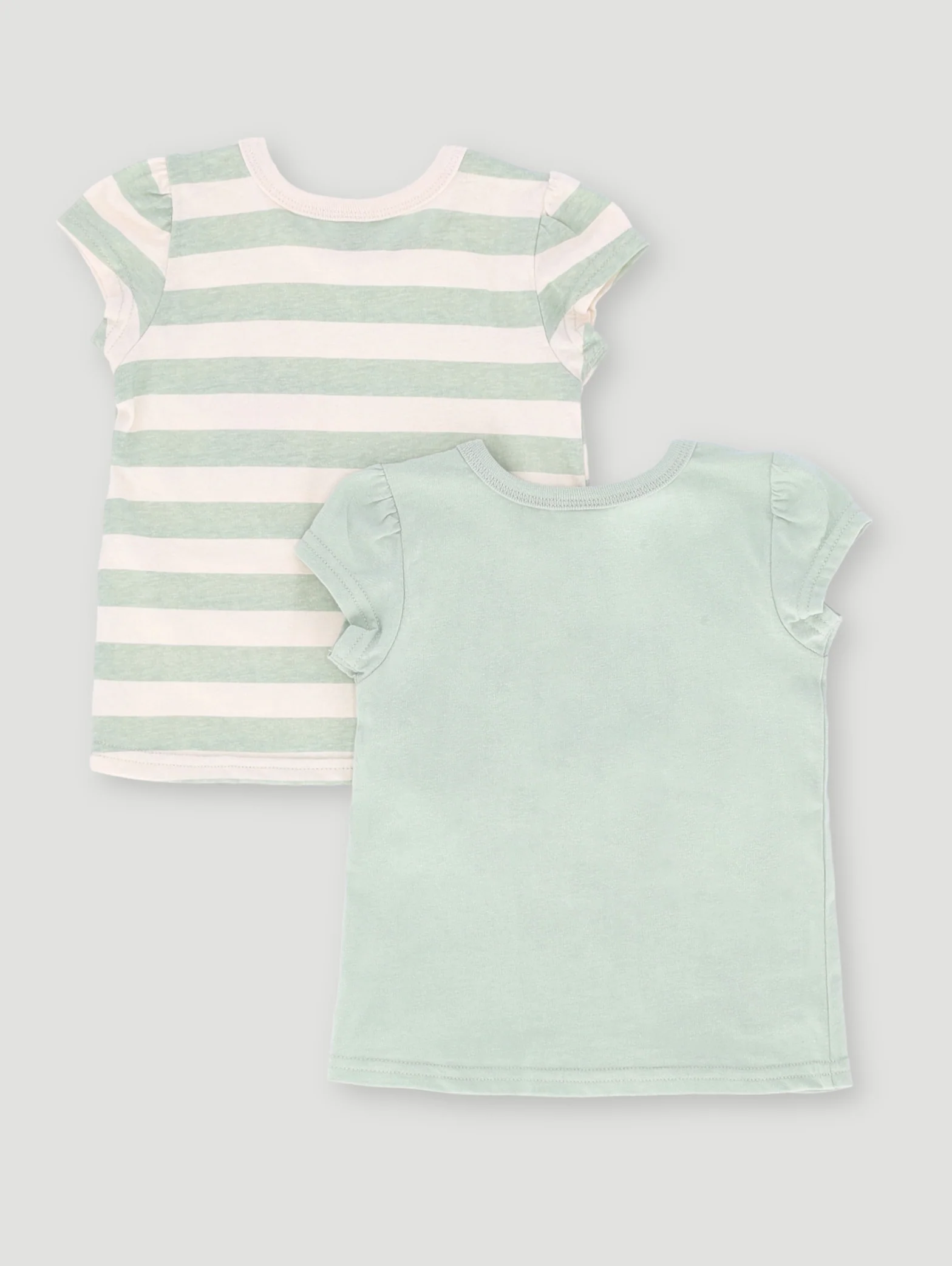 Baby Girls 2 Pack Little Daisy Knit Top - Sage - Image 2