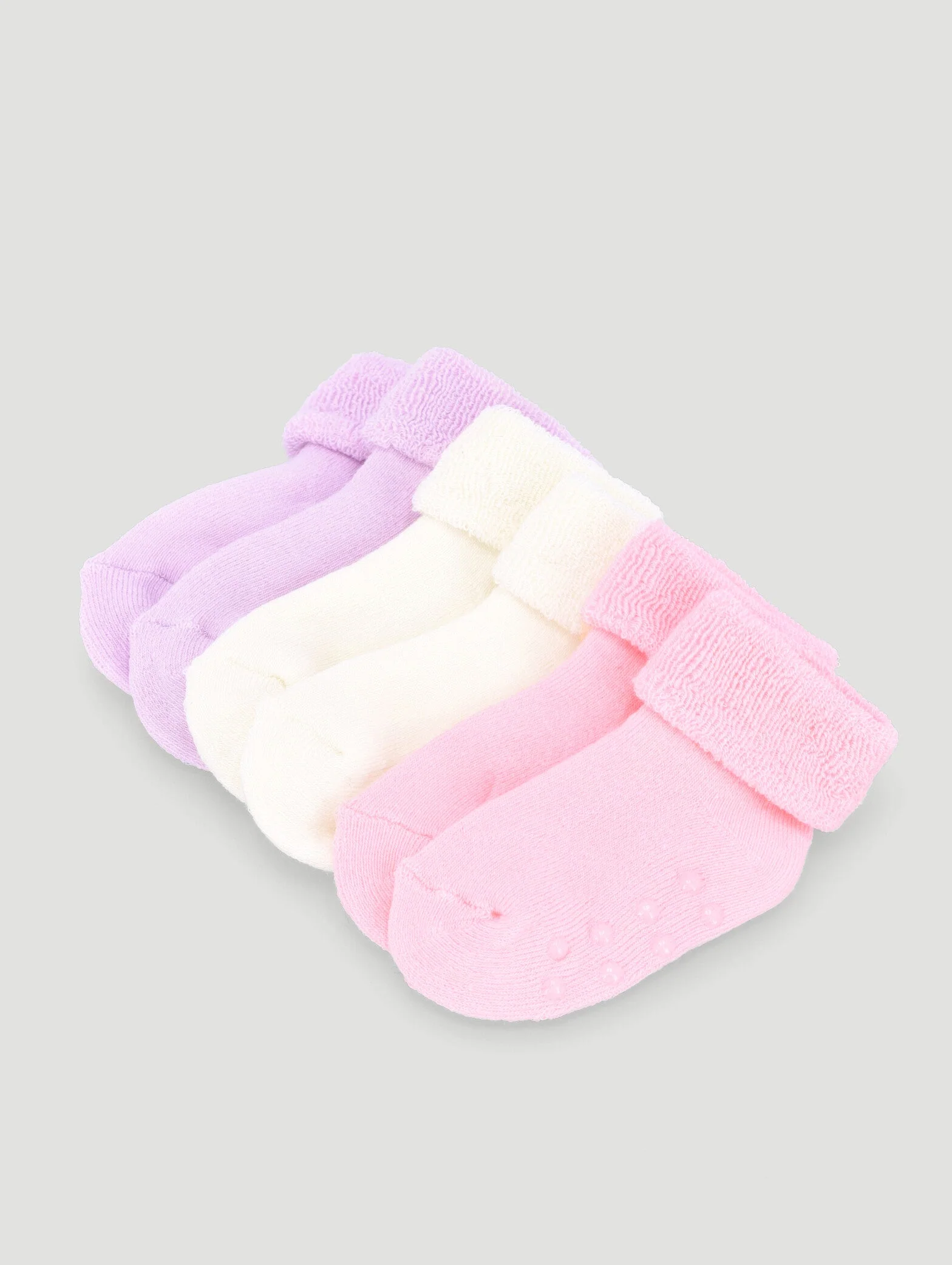 Keedo Baby Girls 3 Pack Towelling Socks - Image 2