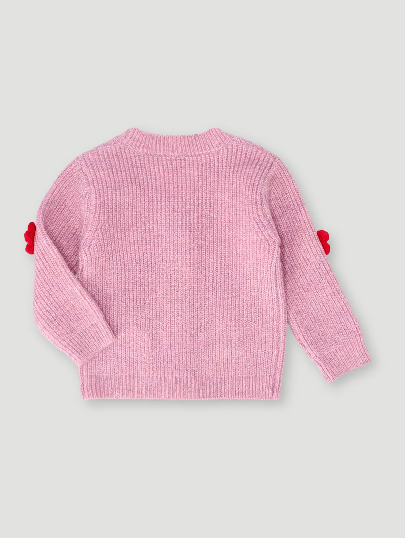 Baby Girls 3D Bow Knitwear - Light Pink - Image 2