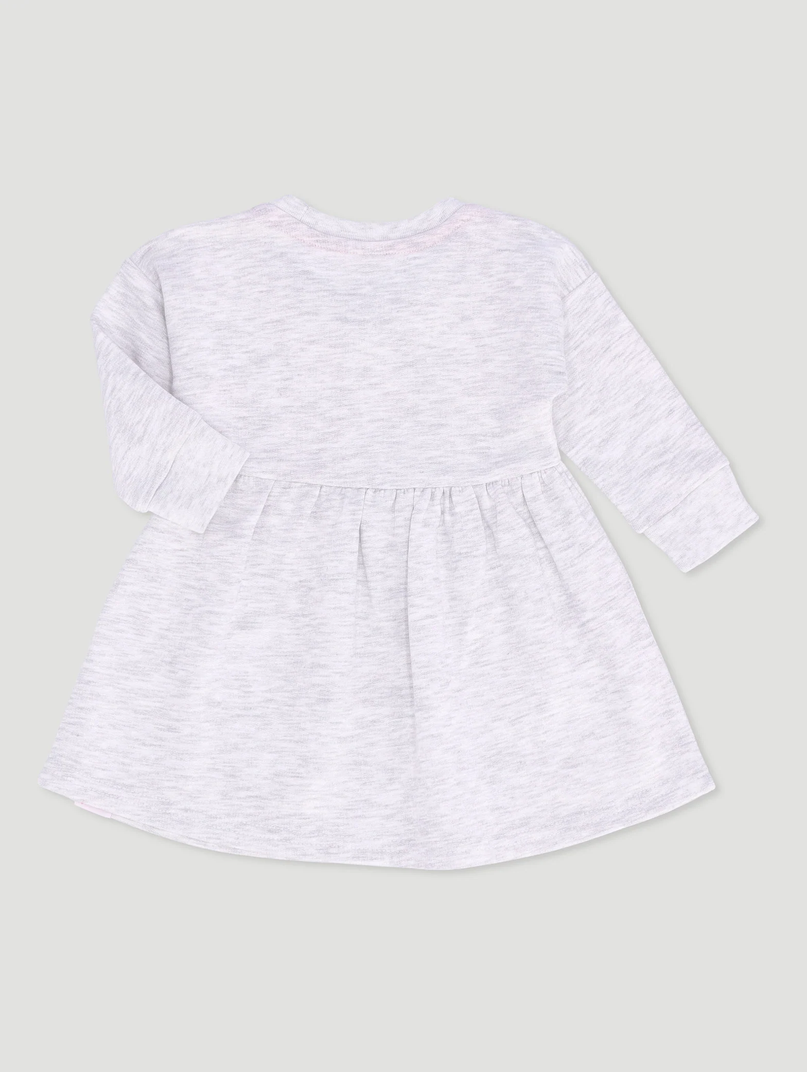 Baby Girls All Girls Have Superpowers Fleece Dress - Grey - Image 2