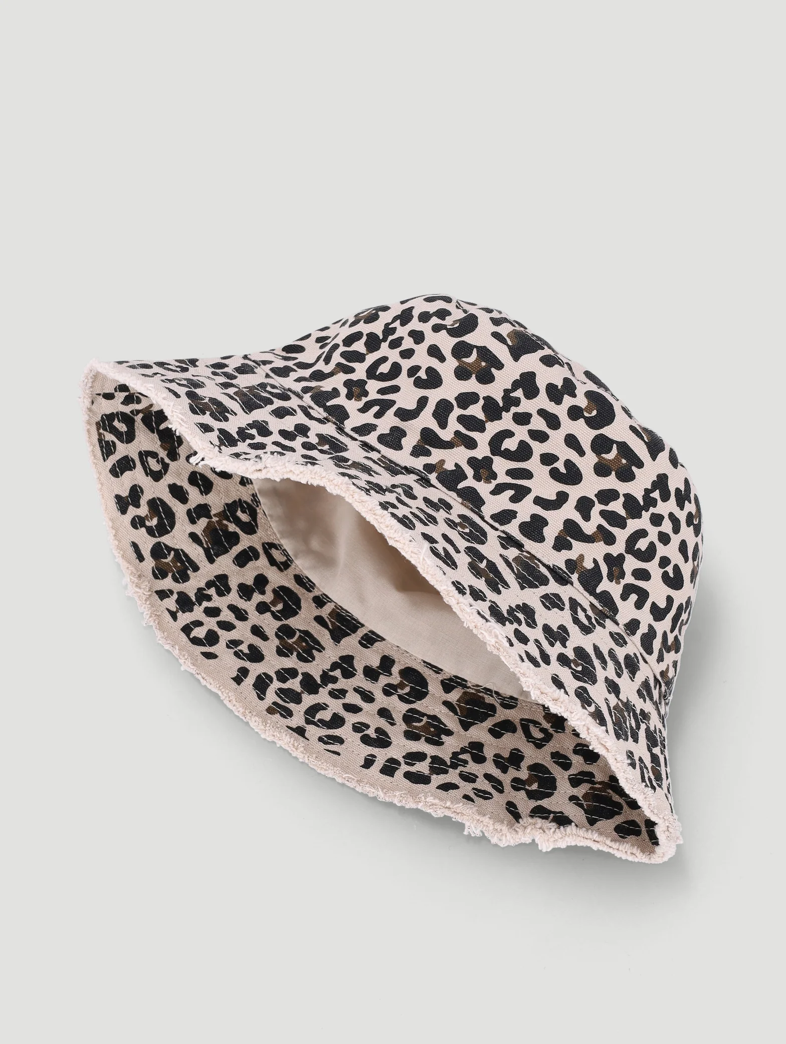 Baby Girls Animal Print Bucket Hat - Brown - Image 2