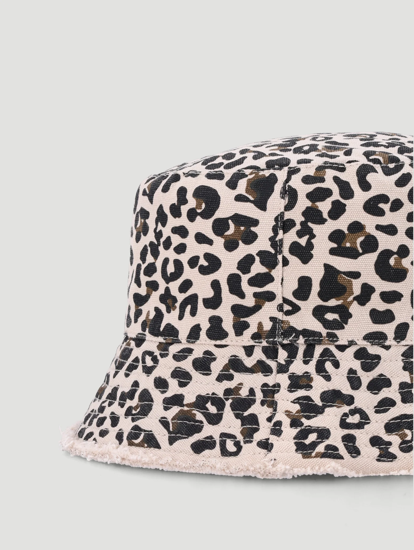 Baby Girls Animal Print Bucket Hat - Brown - Image 3