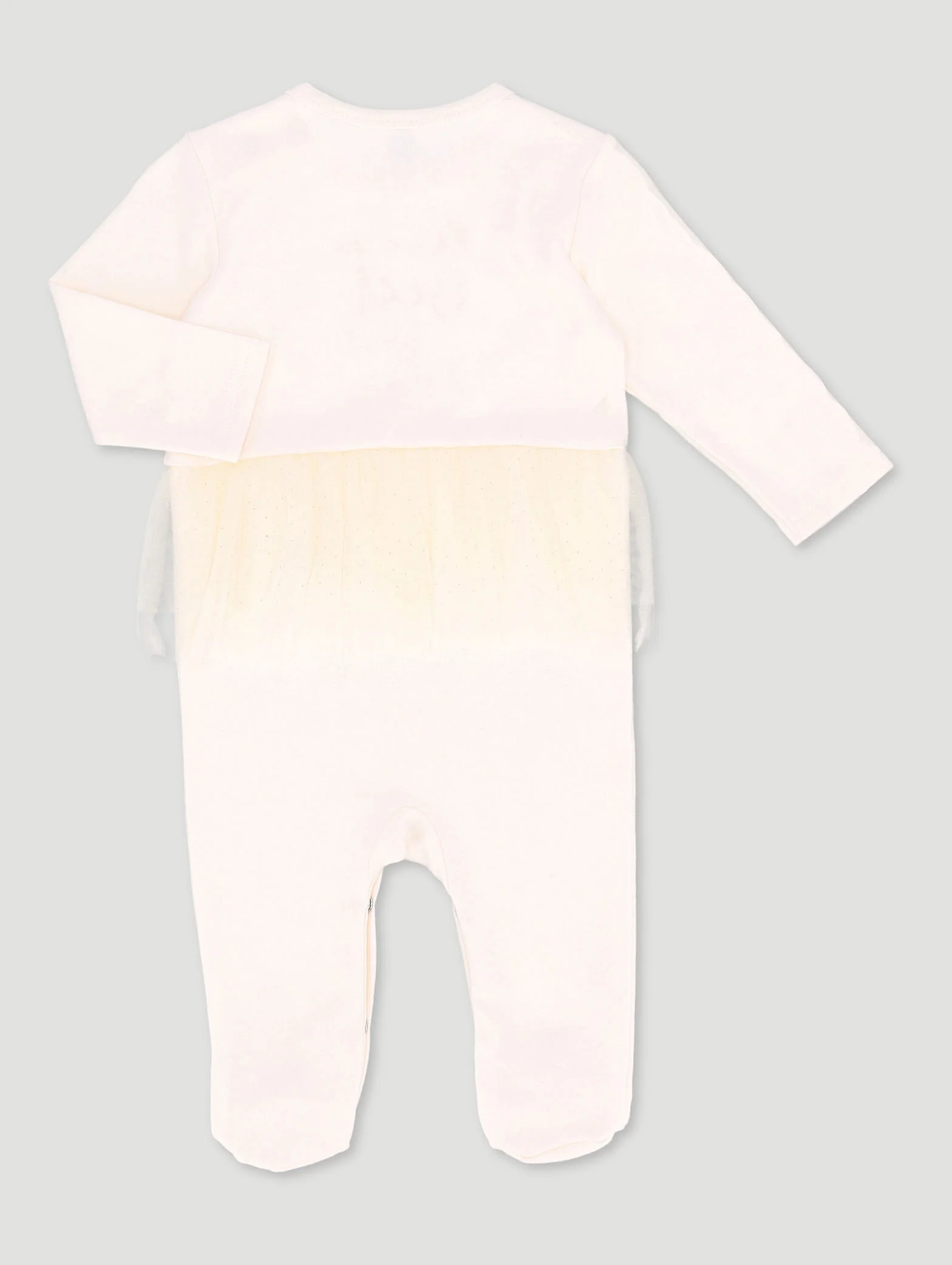 Baby Girls "Best Dad Ever" Sleepsuit - Stone - Image 2