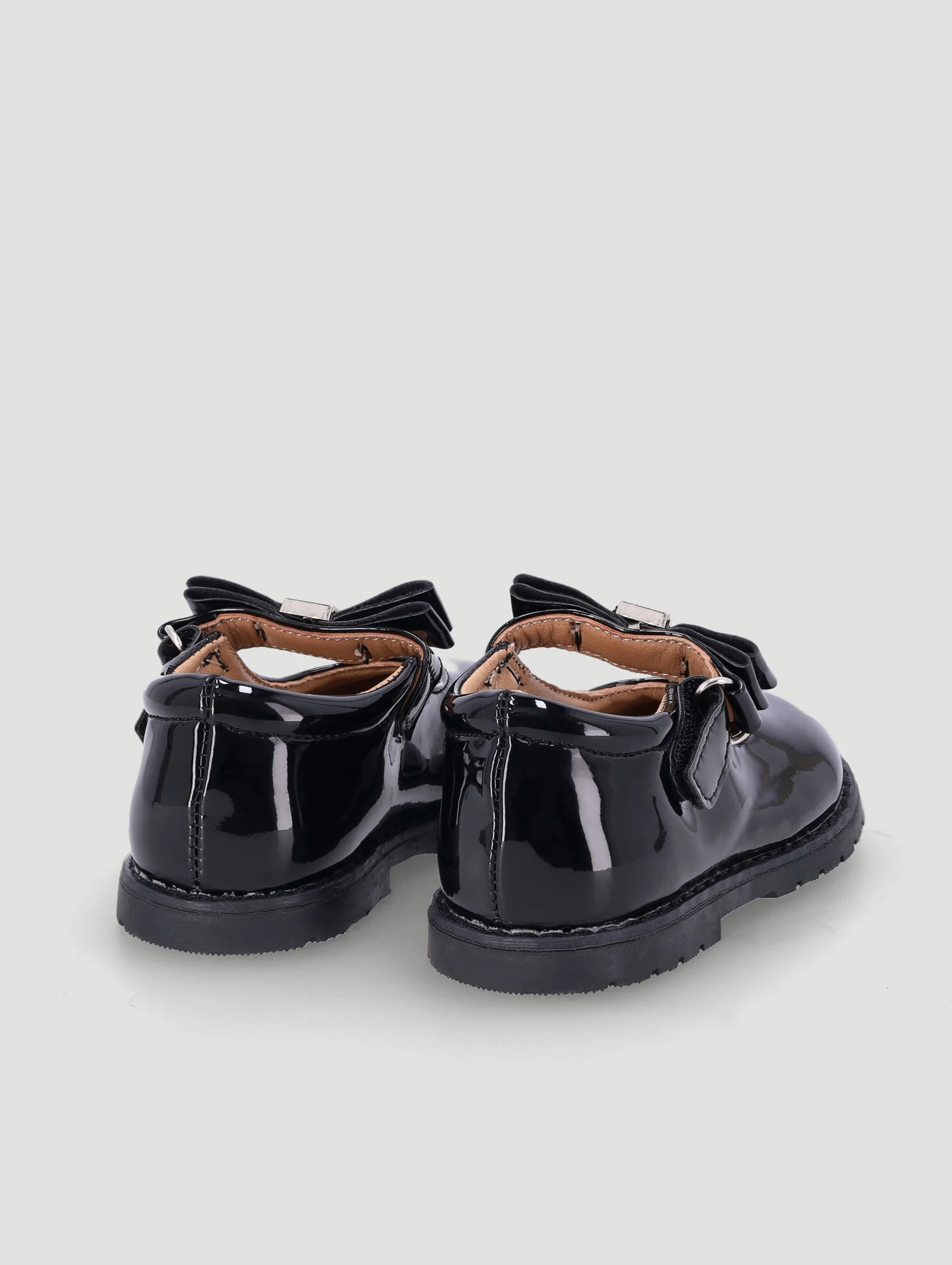 Baby Girls Bow Chunky Smart Pump - Black - Image 4
