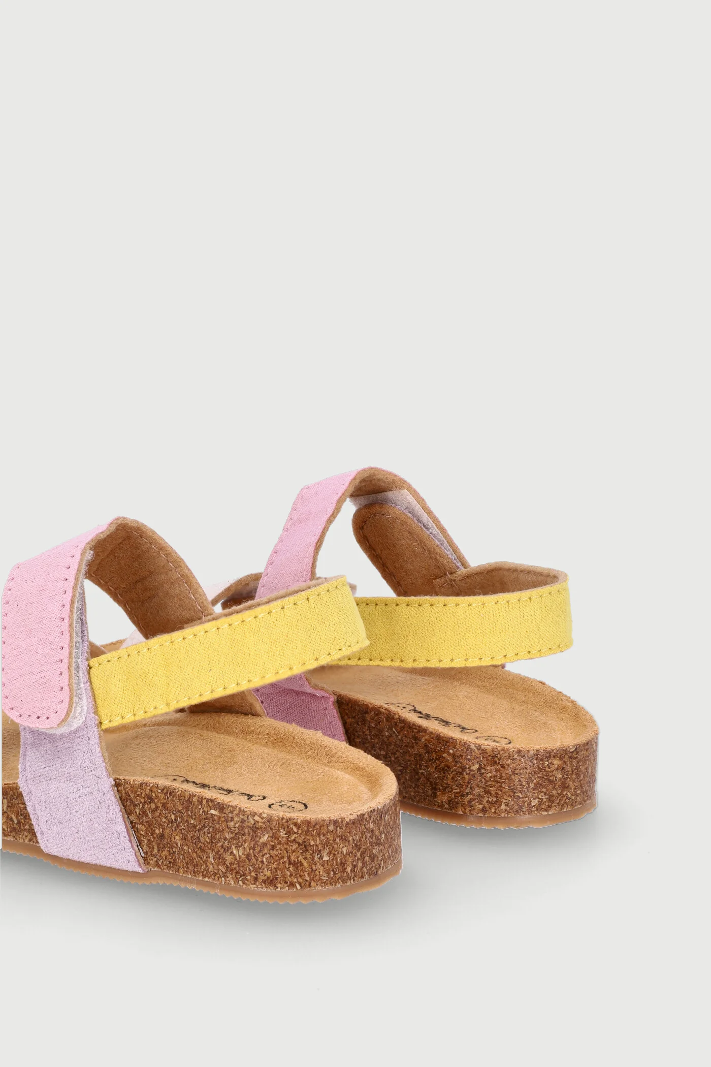 Baby Girls Bow Sandal With Cork Outsole - Pink - Image 3