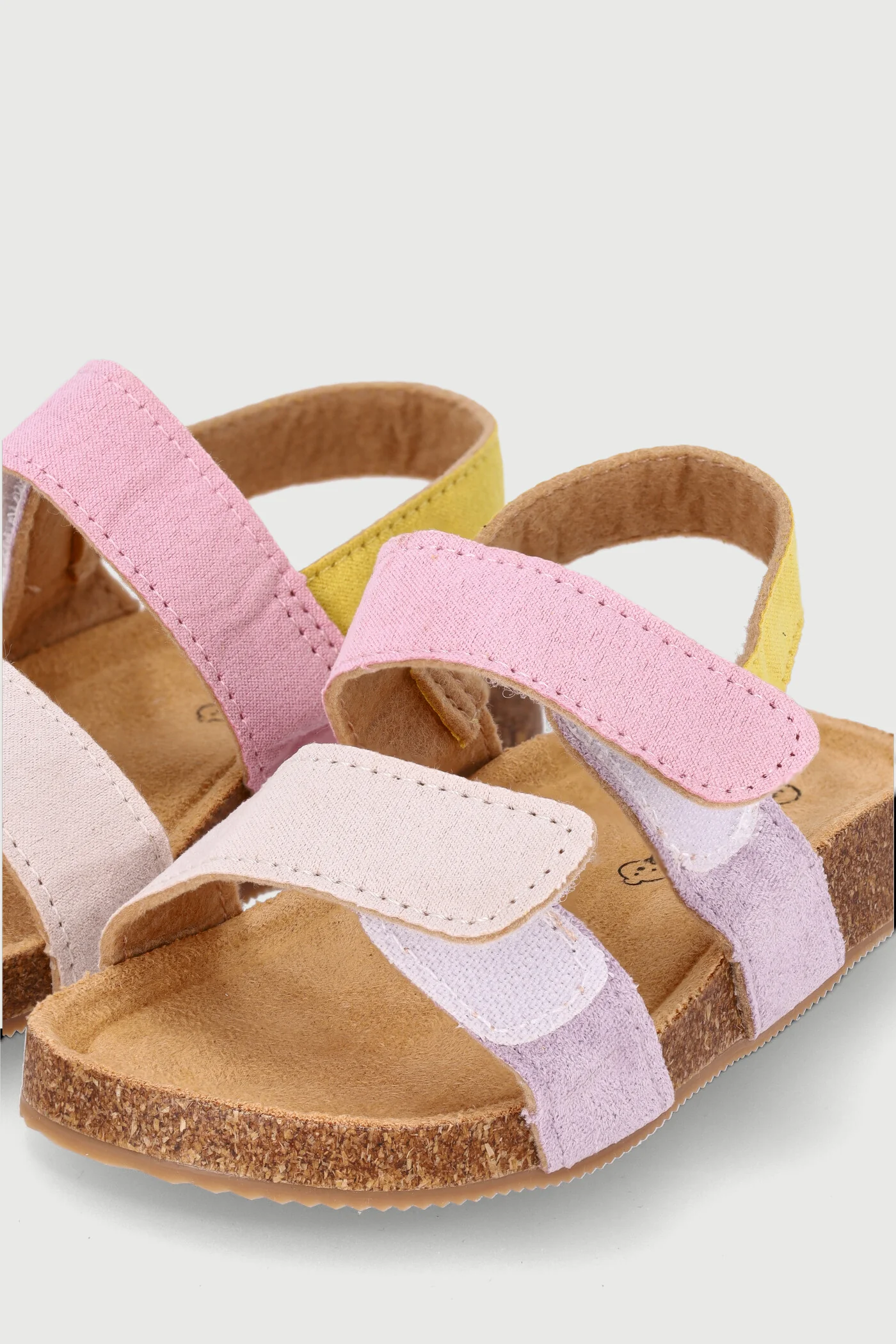 Baby Girls Bow Sandal With Cork Outsole - Pink - Image 5