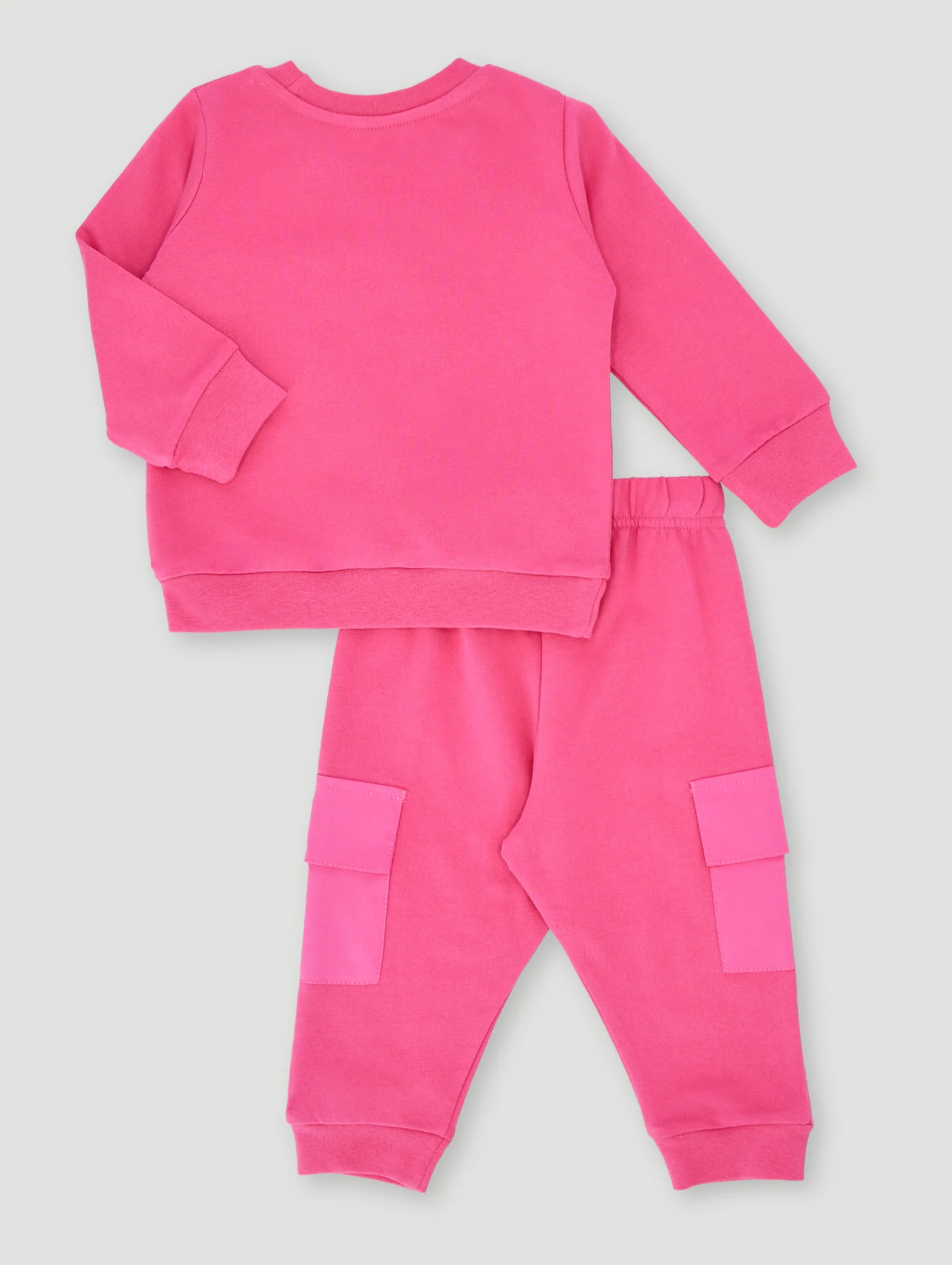 Baby Girls Brushed Utility Set - Pink - Image 2