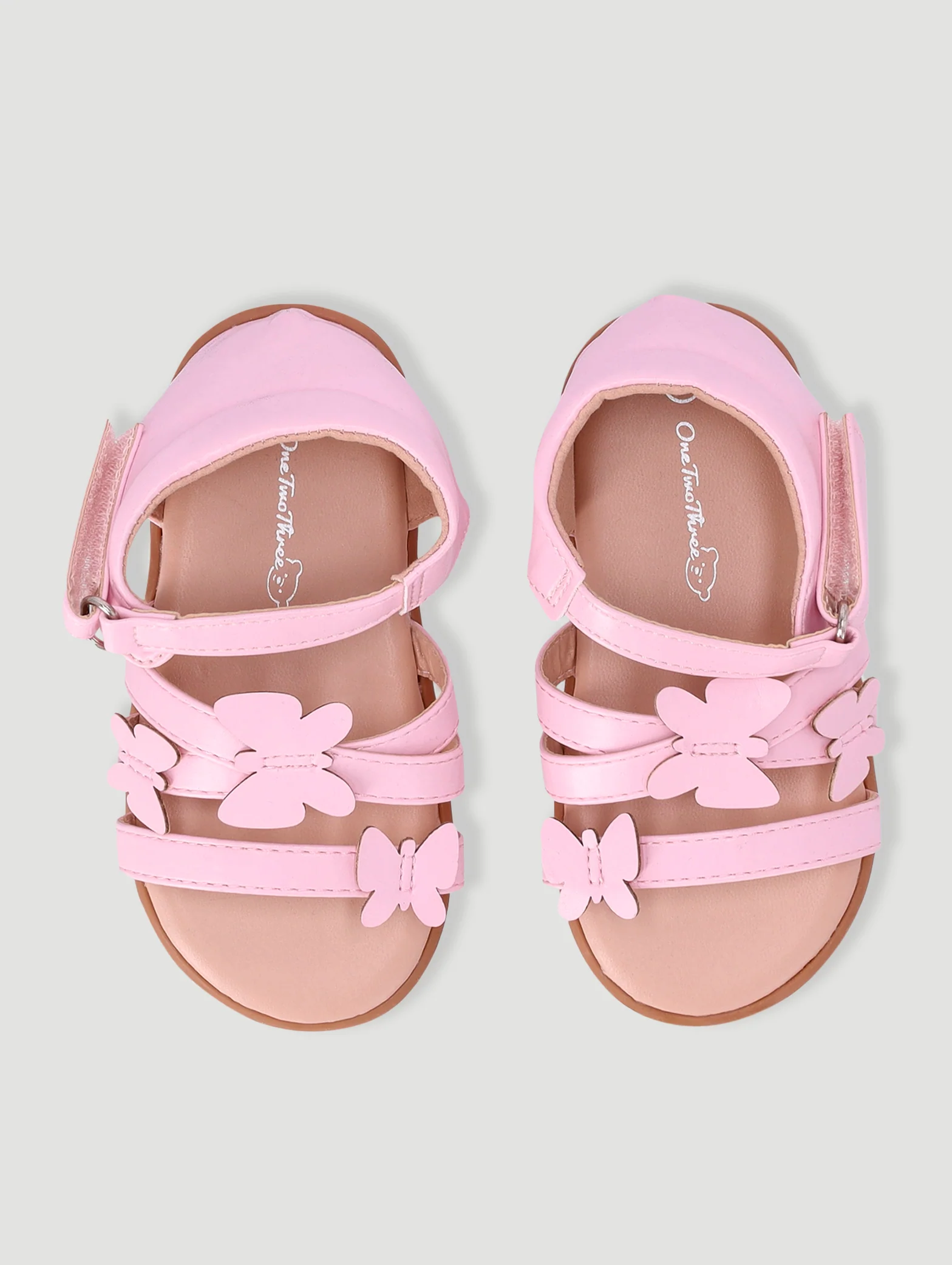 Baby Girls Butterfly Closed Back Sandal - Pink - Image 2