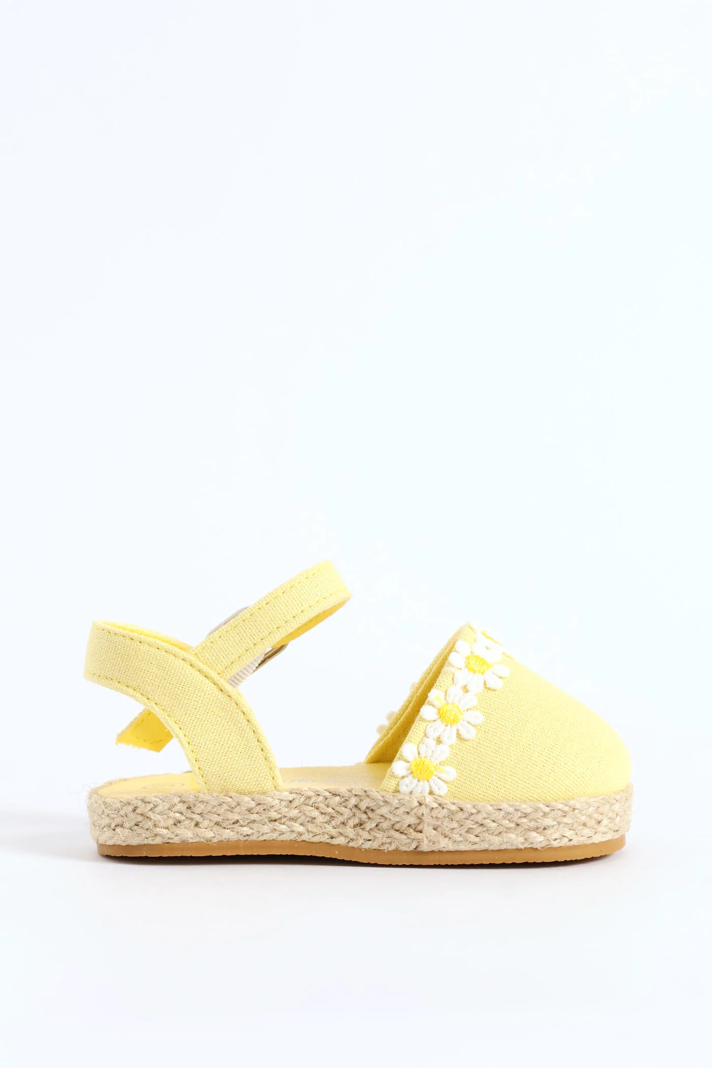 Baby Girls Closed Toe Daisy Sandal - Butter Yellow - Image 3