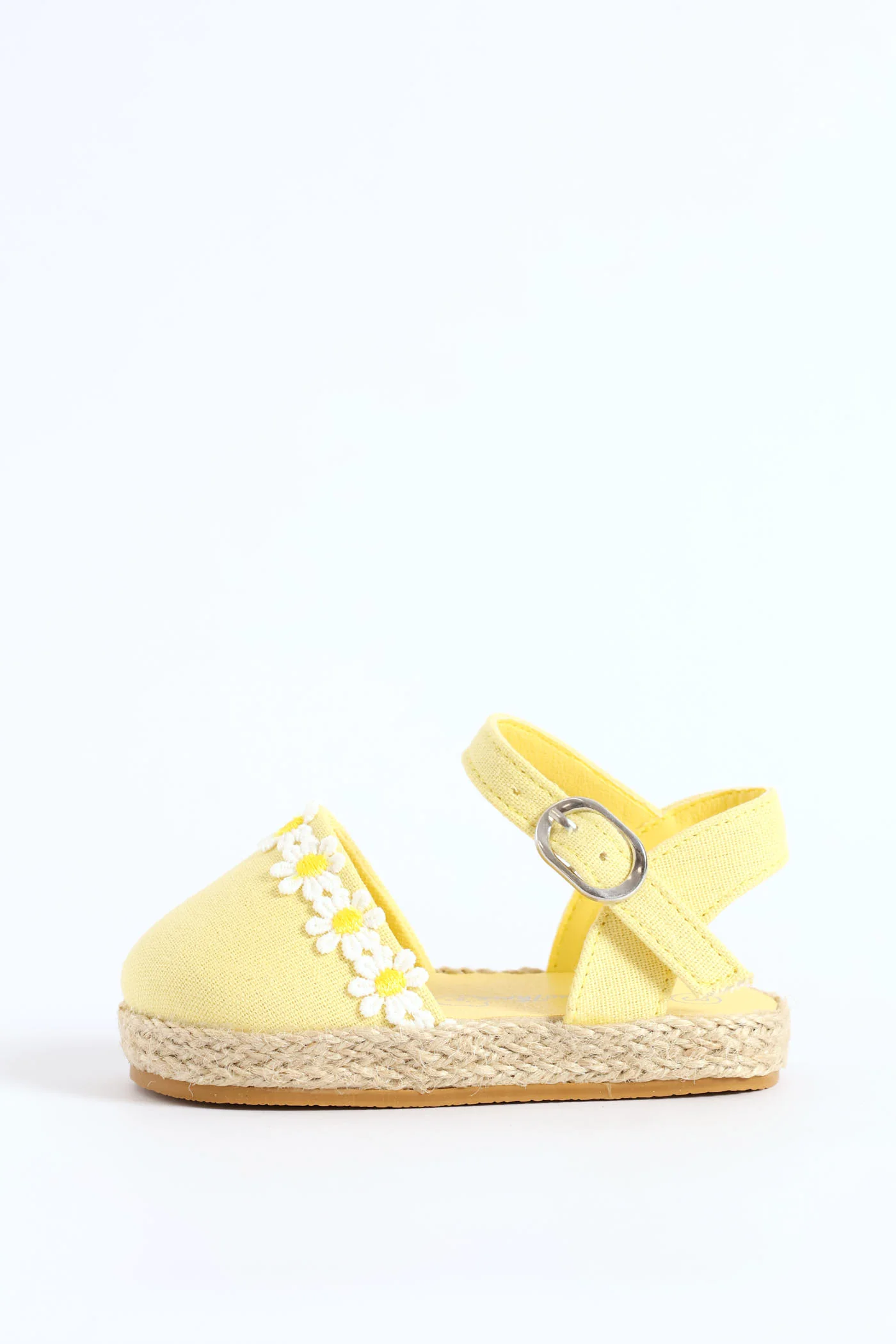 Baby Girls Closed Toe Daisy Sandal - Butter Yellow - Image 4