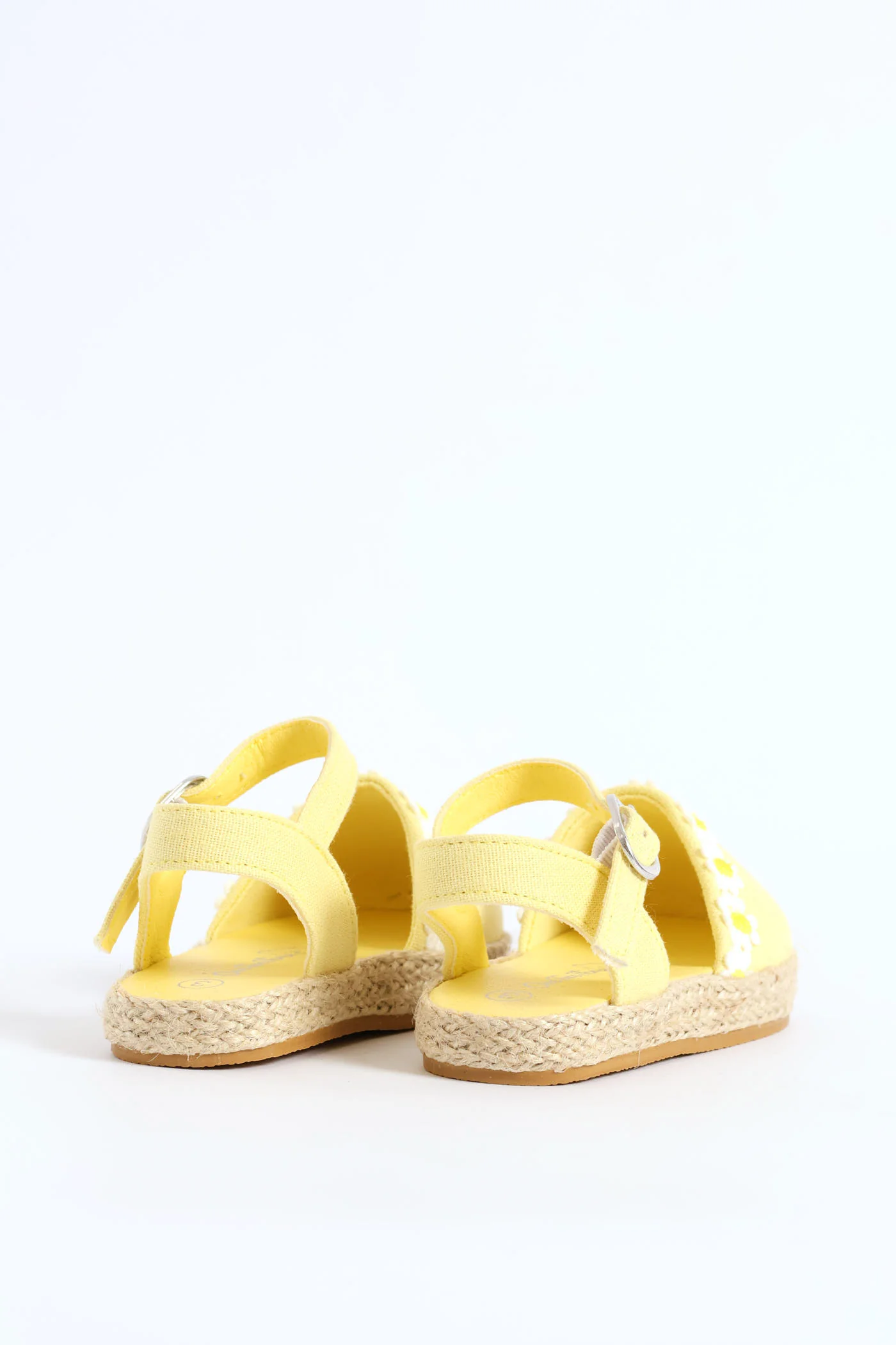 Baby Girls Closed Toe Daisy Sandal - Butter Yellow - Image 5