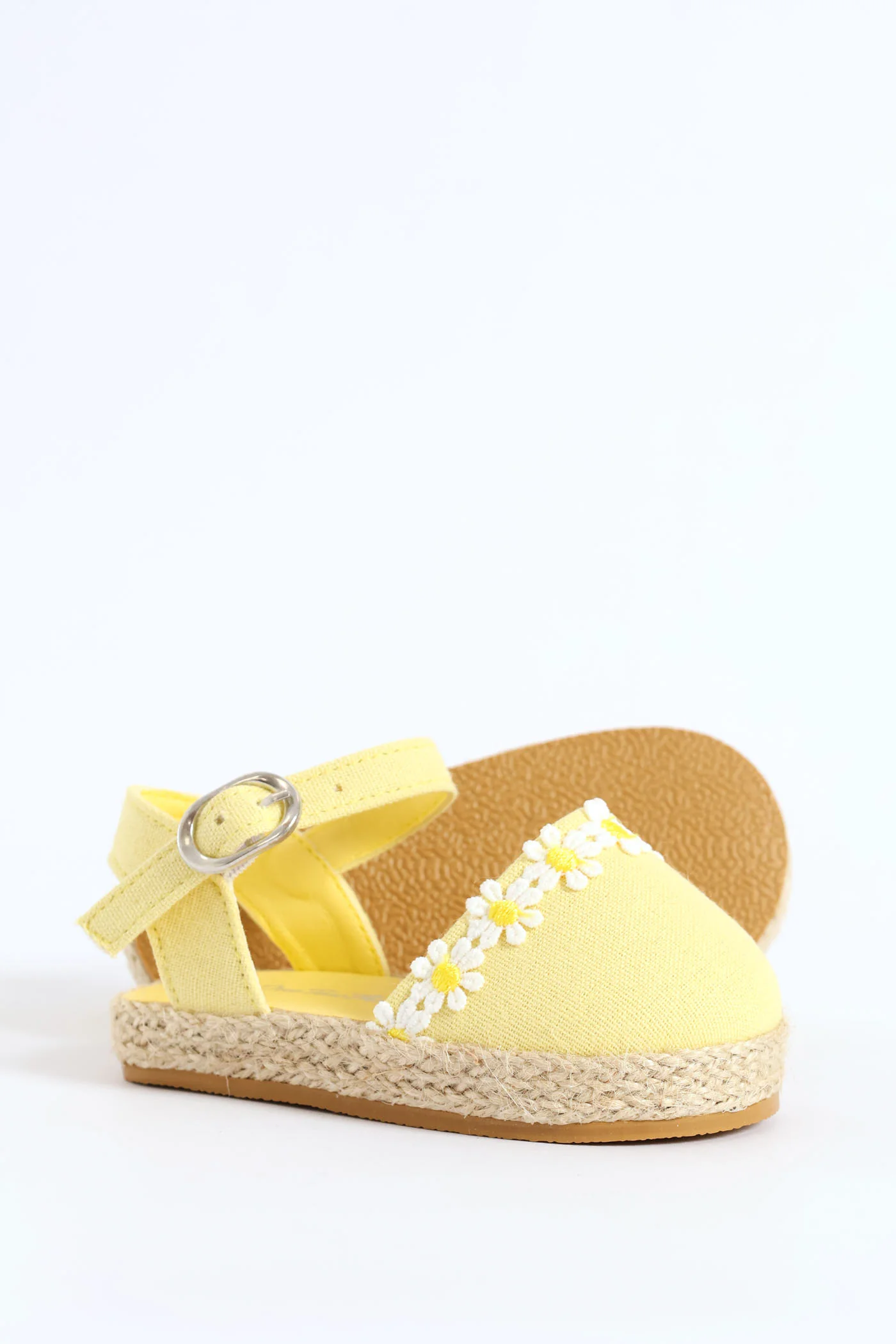 Baby Girls Closed Toe Daisy Sandal - Butter Yellow - Image 6