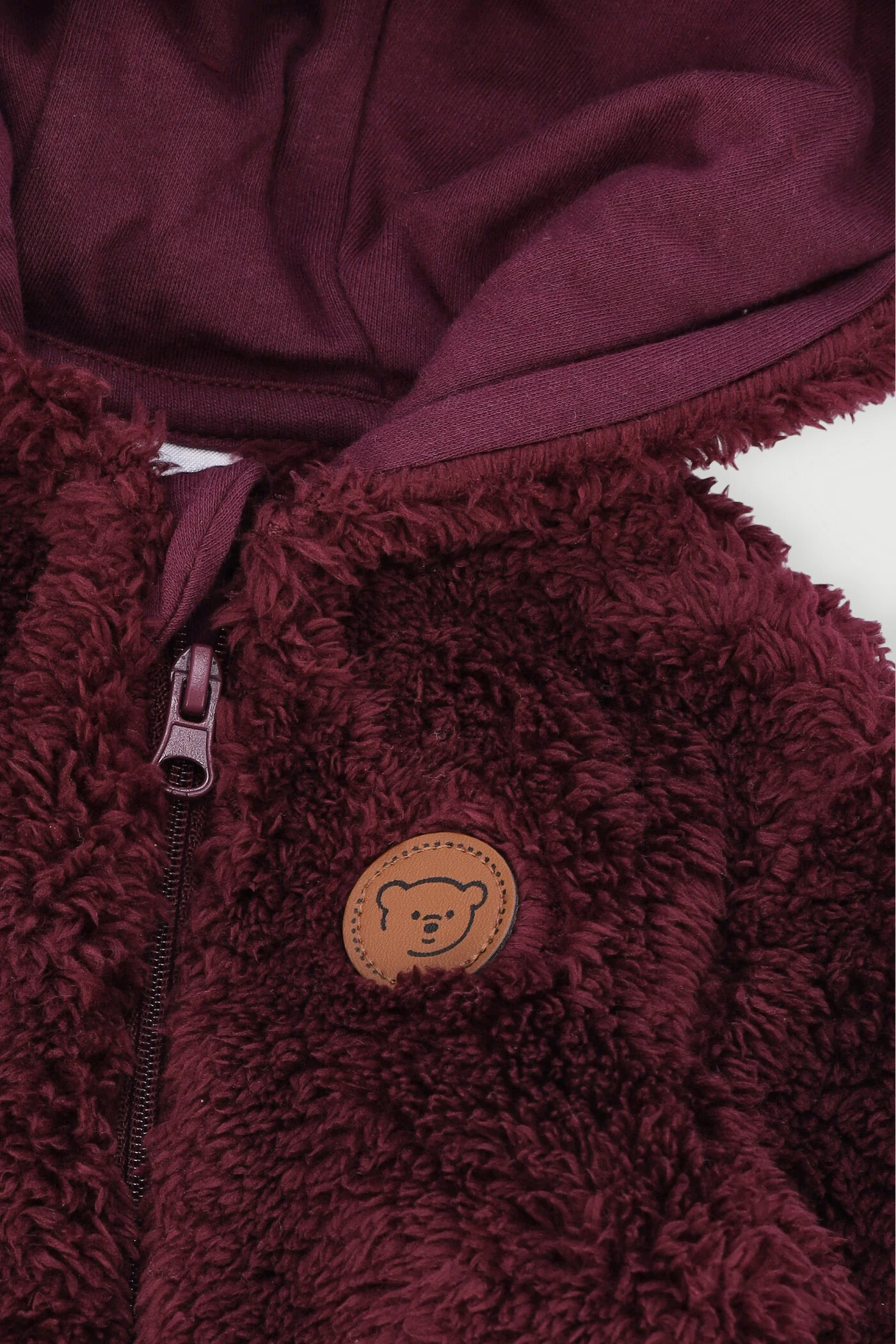 Baby Girls Core Sherpa Fleece Sleepsuit - Grape - Image 2