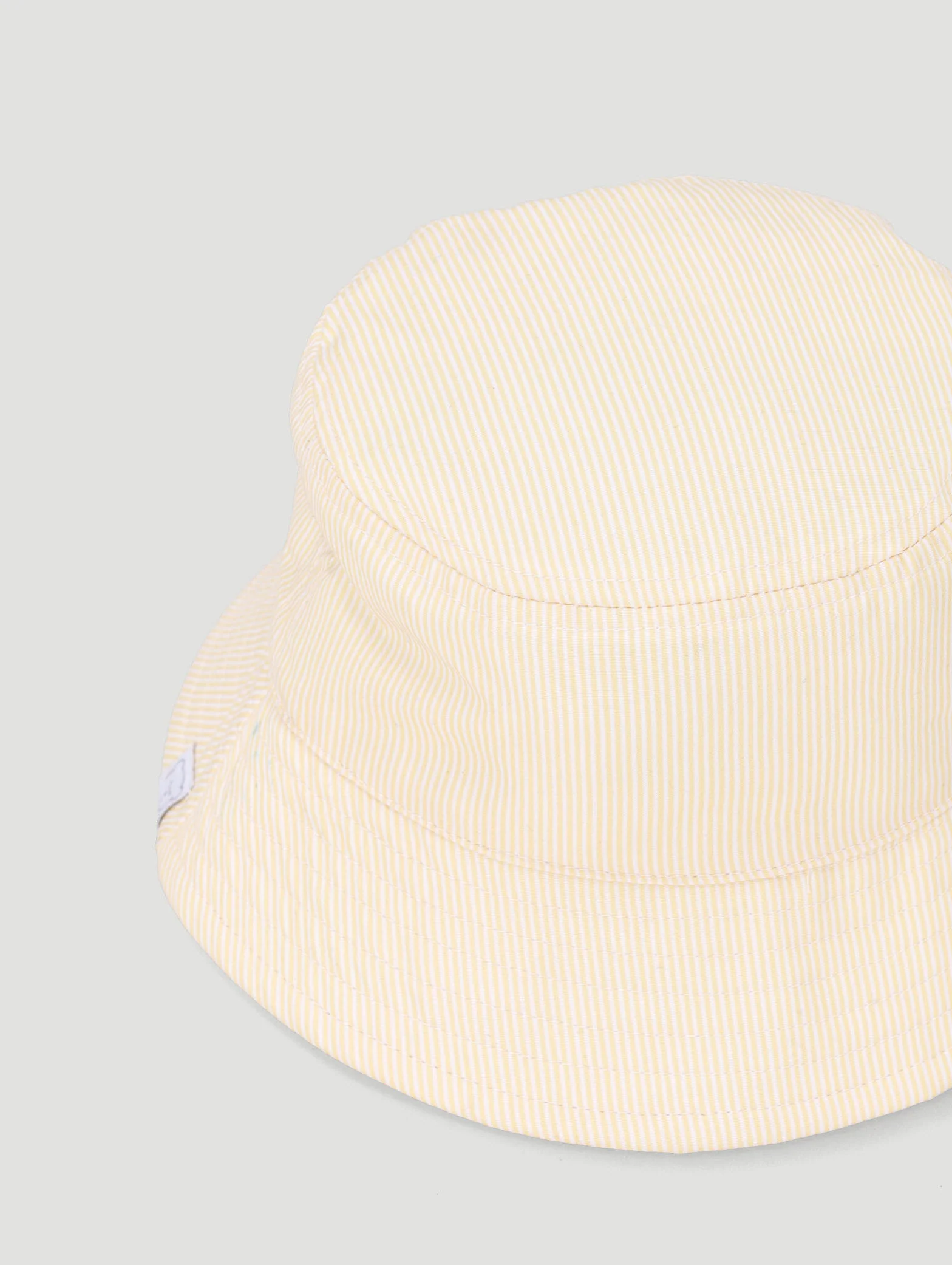 Baby Girls Daisy Applique Novelty Twill Bucket Hat - Yellow - Image 3