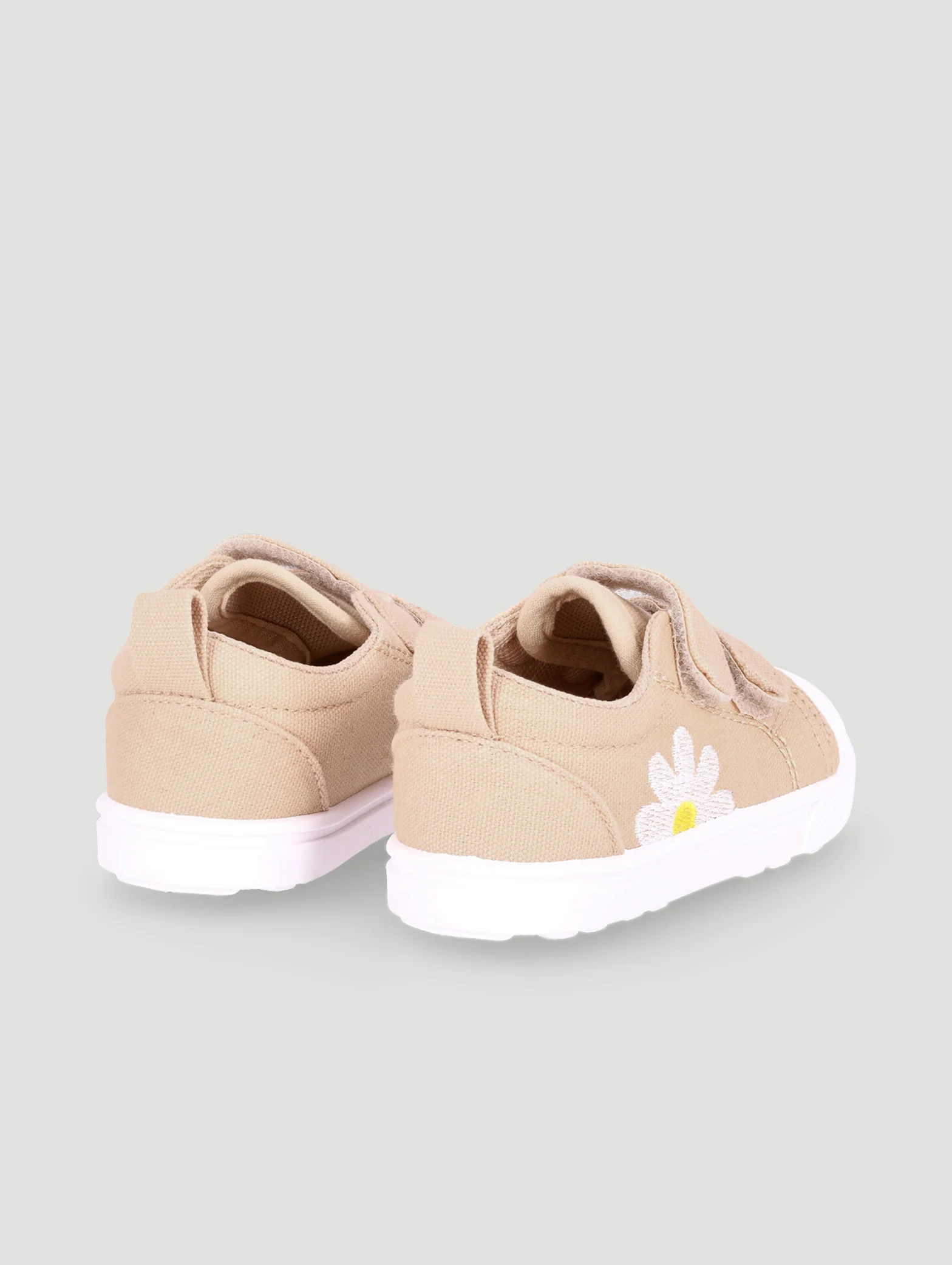 Baby Girls Daisy Canvas Sneaker - Stone - Image 5
