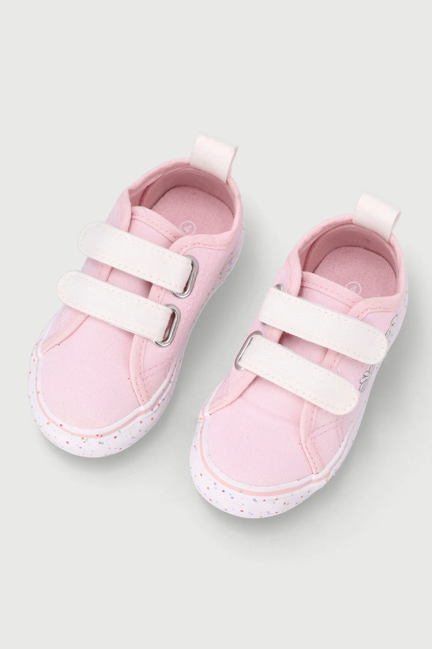 Baby Girls Daisy Printed Outsole Sneaker - Pink - Image 4