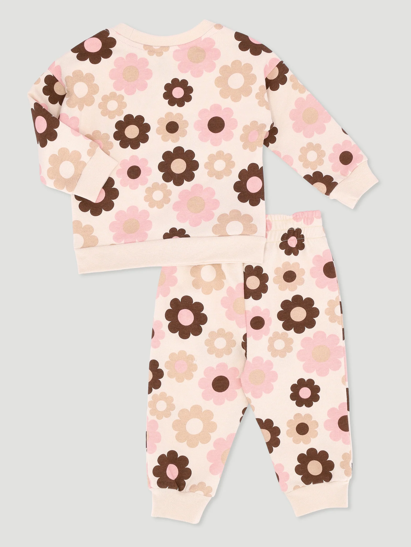 Baby Girls Daisy Tracksuit - Cream - Image 2