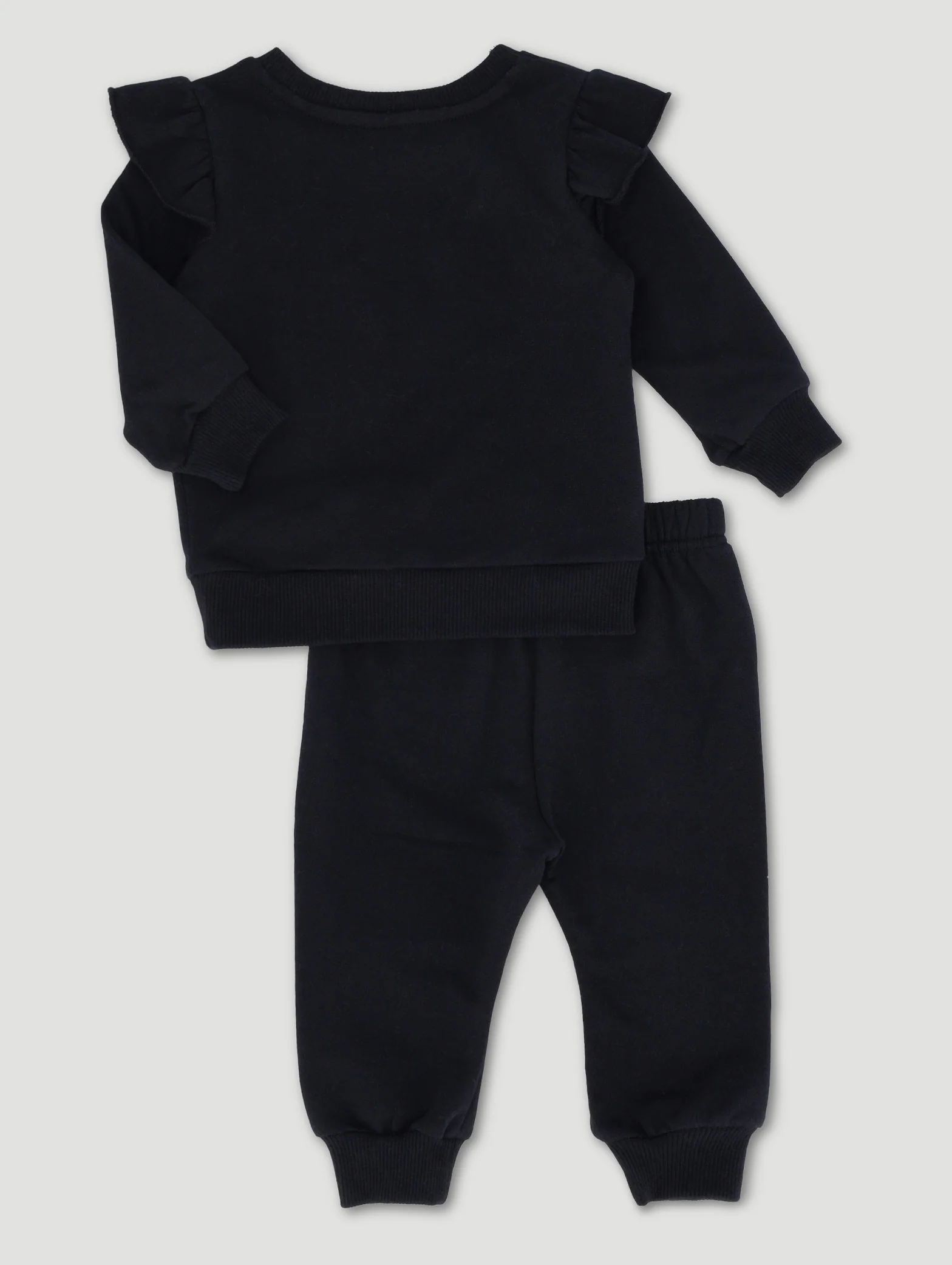 Baby Girls Fashion Fleece Set - Black - Image 2