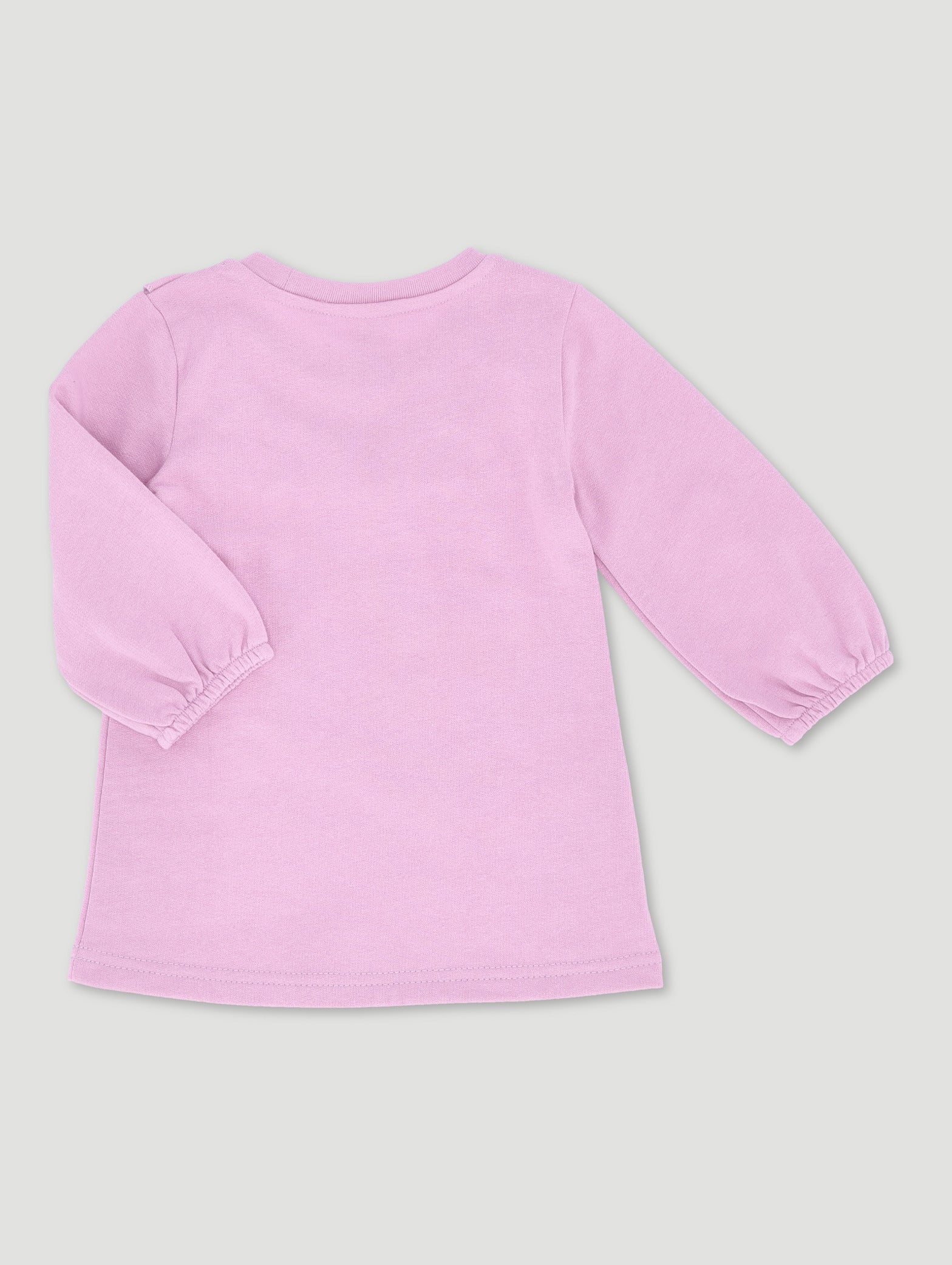 Baby Girls Fleece Butterfly Dress - Dusty Pink - Image 2