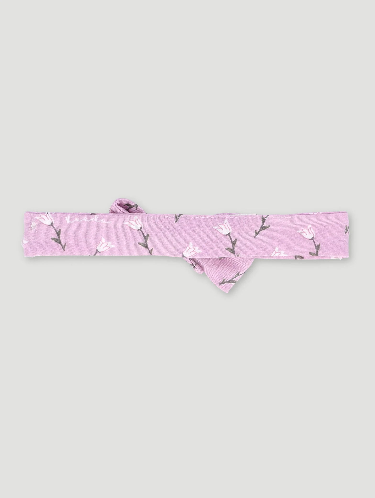 Keedo Baby Girls Lilac Floral Cotton Lycra Headband - Image 2