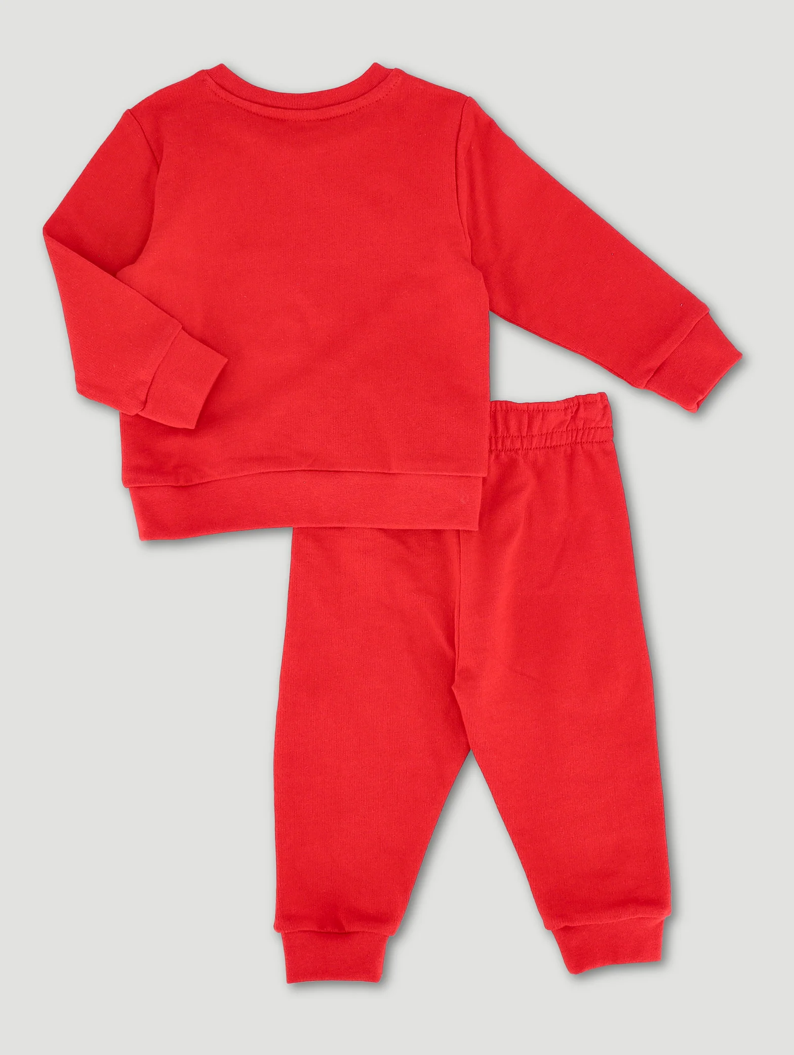 Baby Girls Heart Fleece Set - Dark Red - Image 2