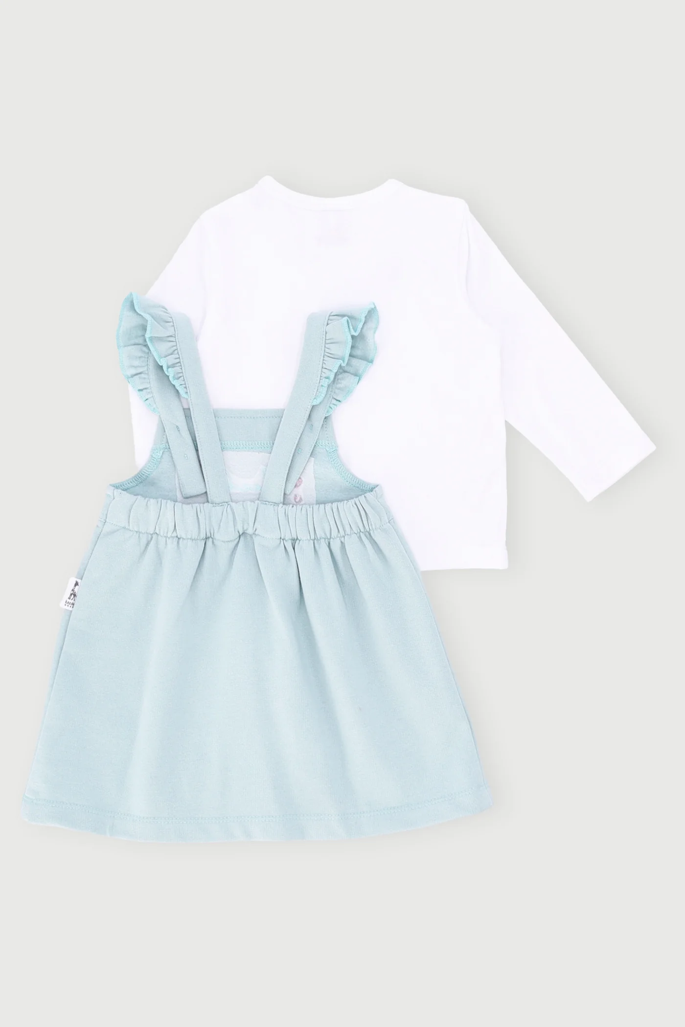 Baby Girls Keedo Baby Fleece Pinni Set - Mint - Image 2
