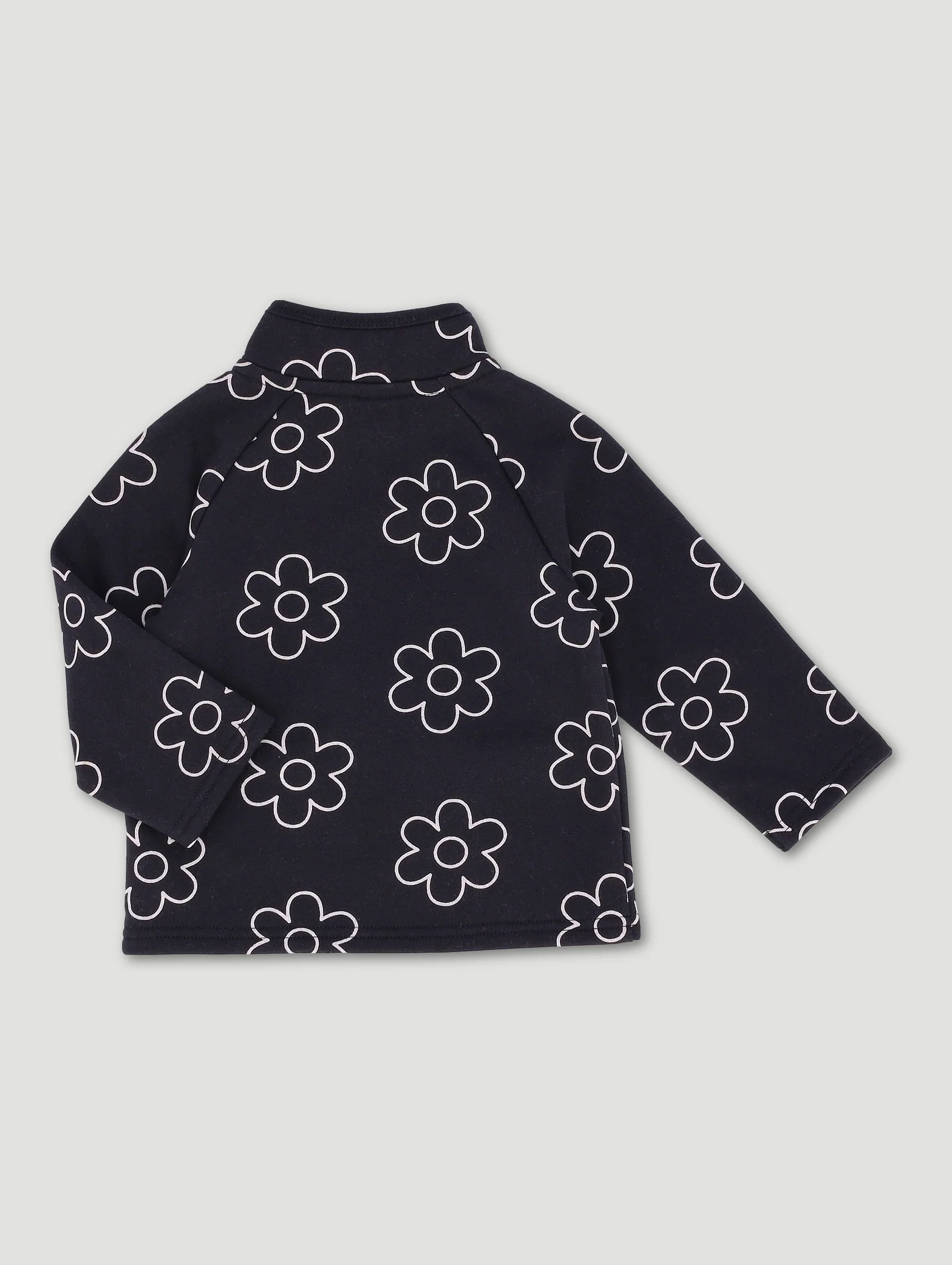 Baby Girls Lined Fleece Pocket Jacket - Black - Image 2