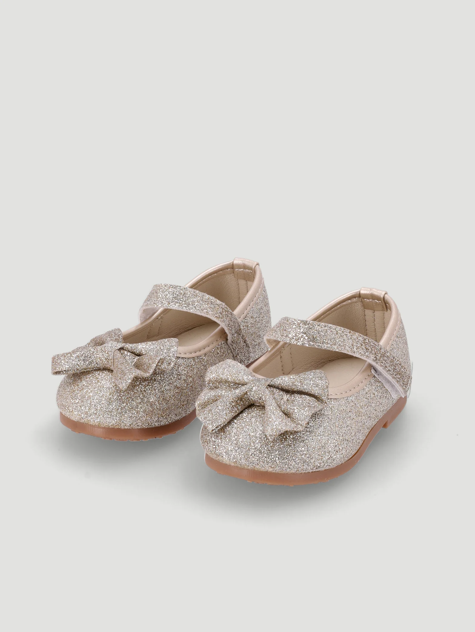 Baby Girls Mesh Bow Pump - Pink - Image 3