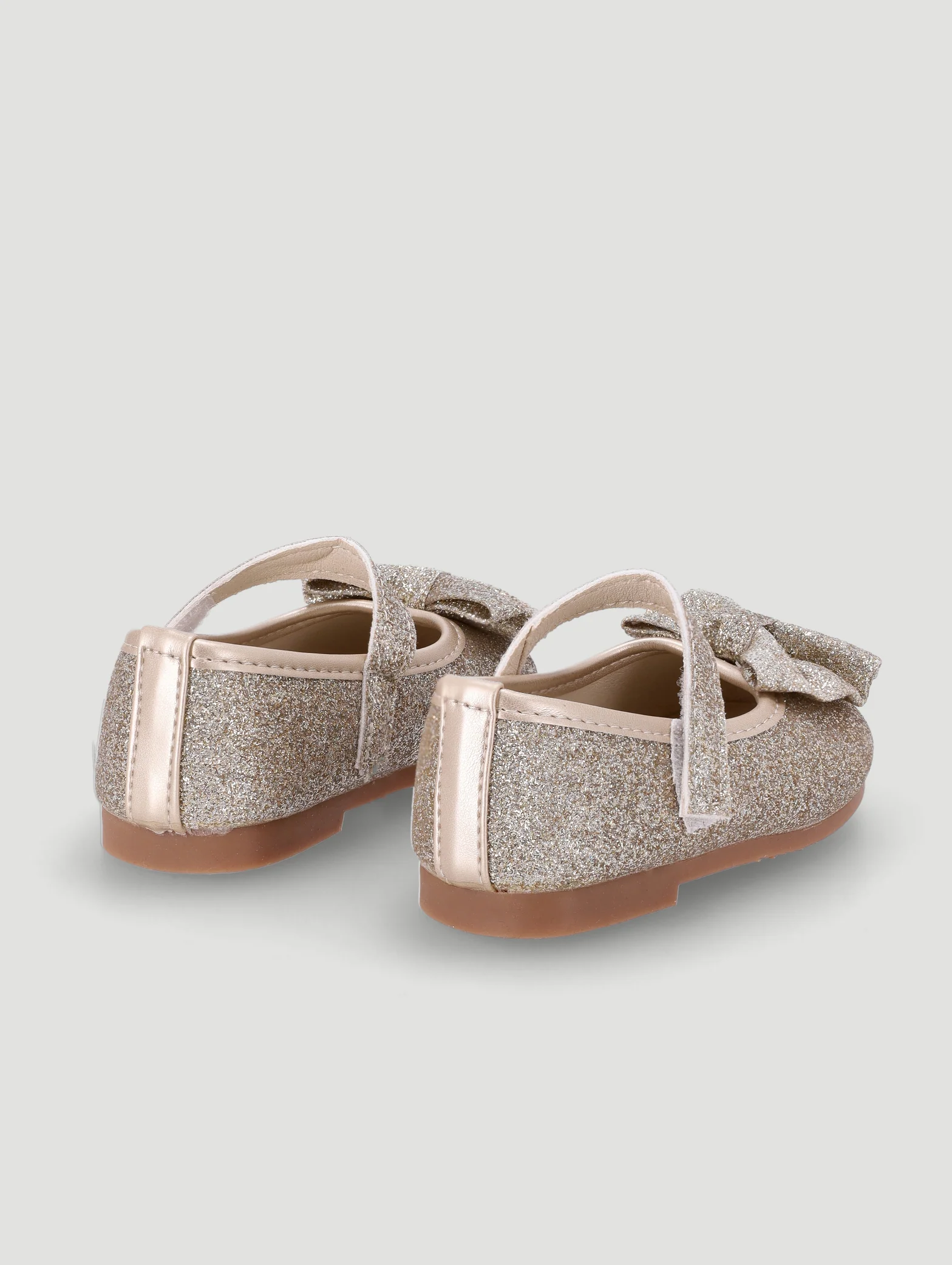 Baby Girls Mesh Bow Pump - Pink - Image 4