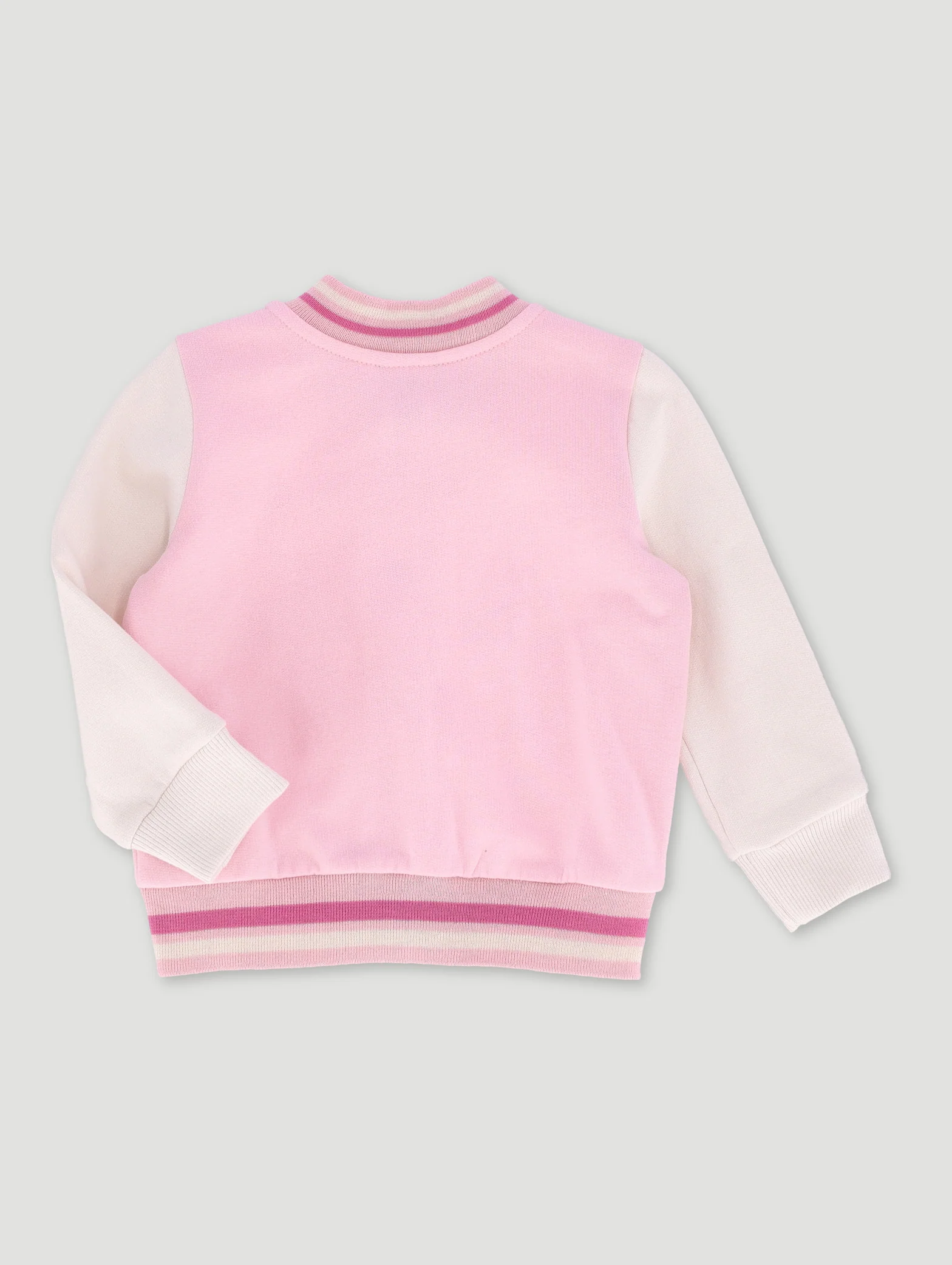 Baby Girls Minnie Mouse Baseball Jacket - Pink - Image 2