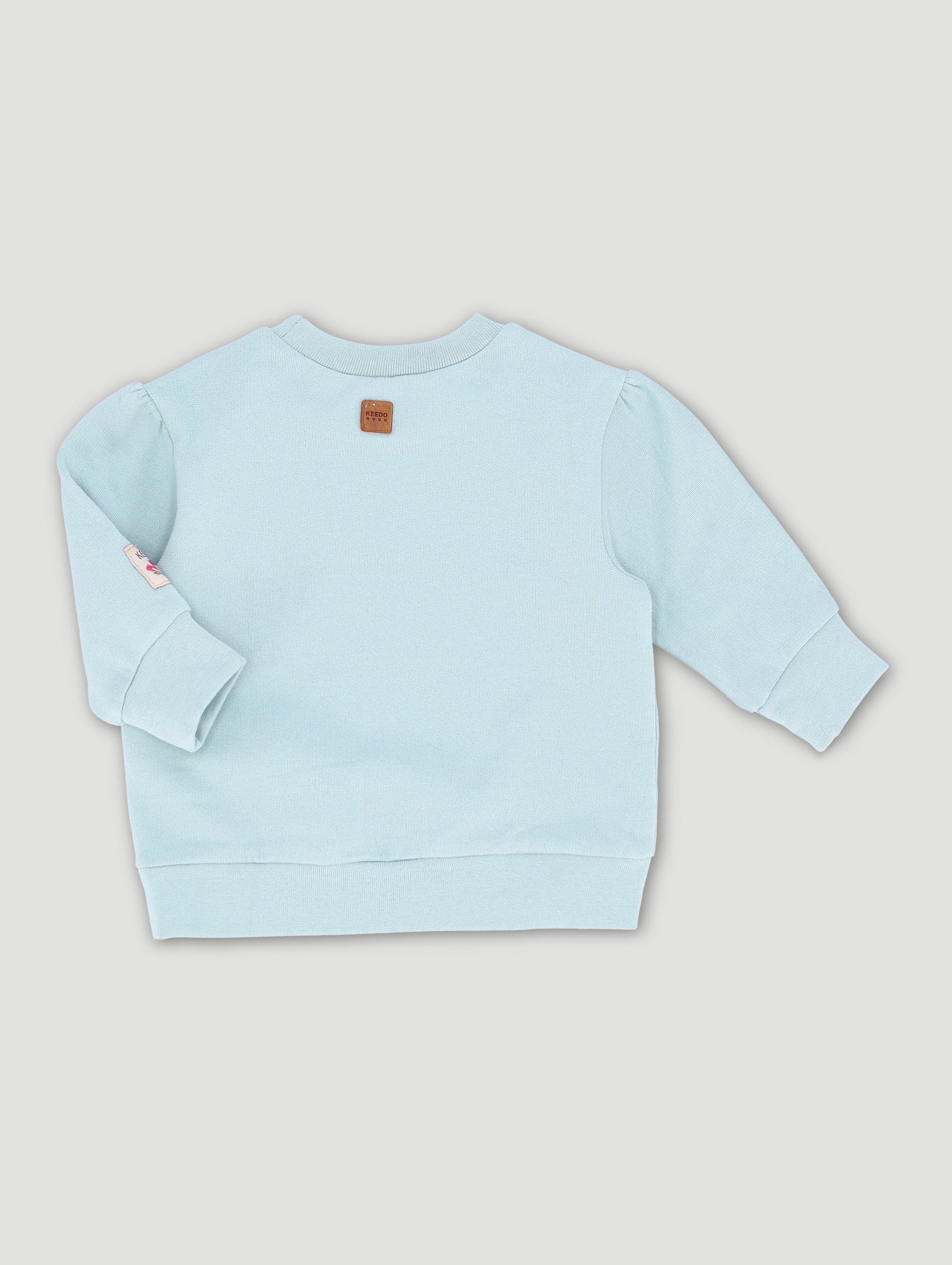 Keedo Baby Girls Mint Rainbow Logo Sweat Top - Image 2