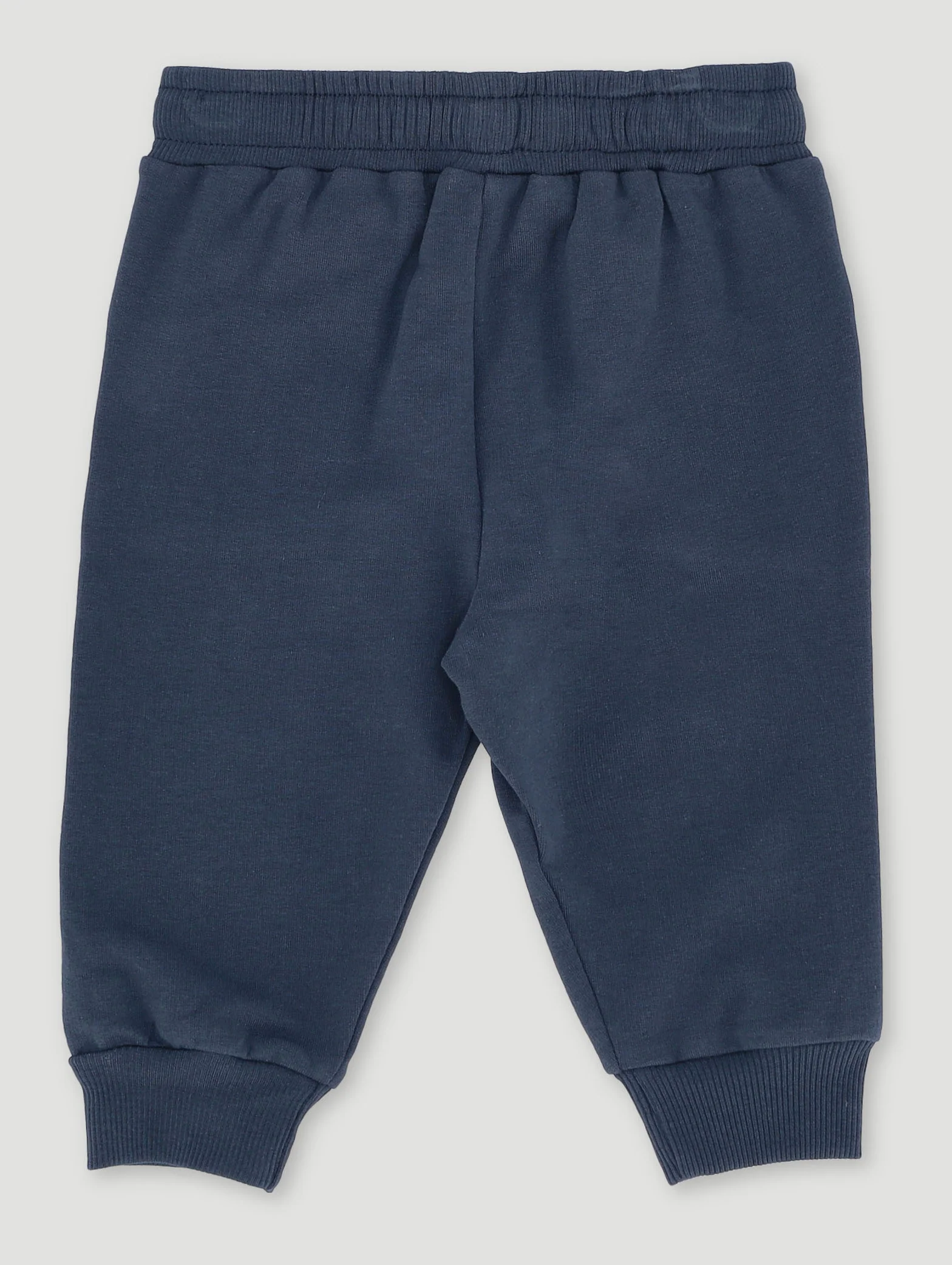 Keedo Baby Girls Navy Heart Logo Embroidered Fleece Jogger - Image 2
