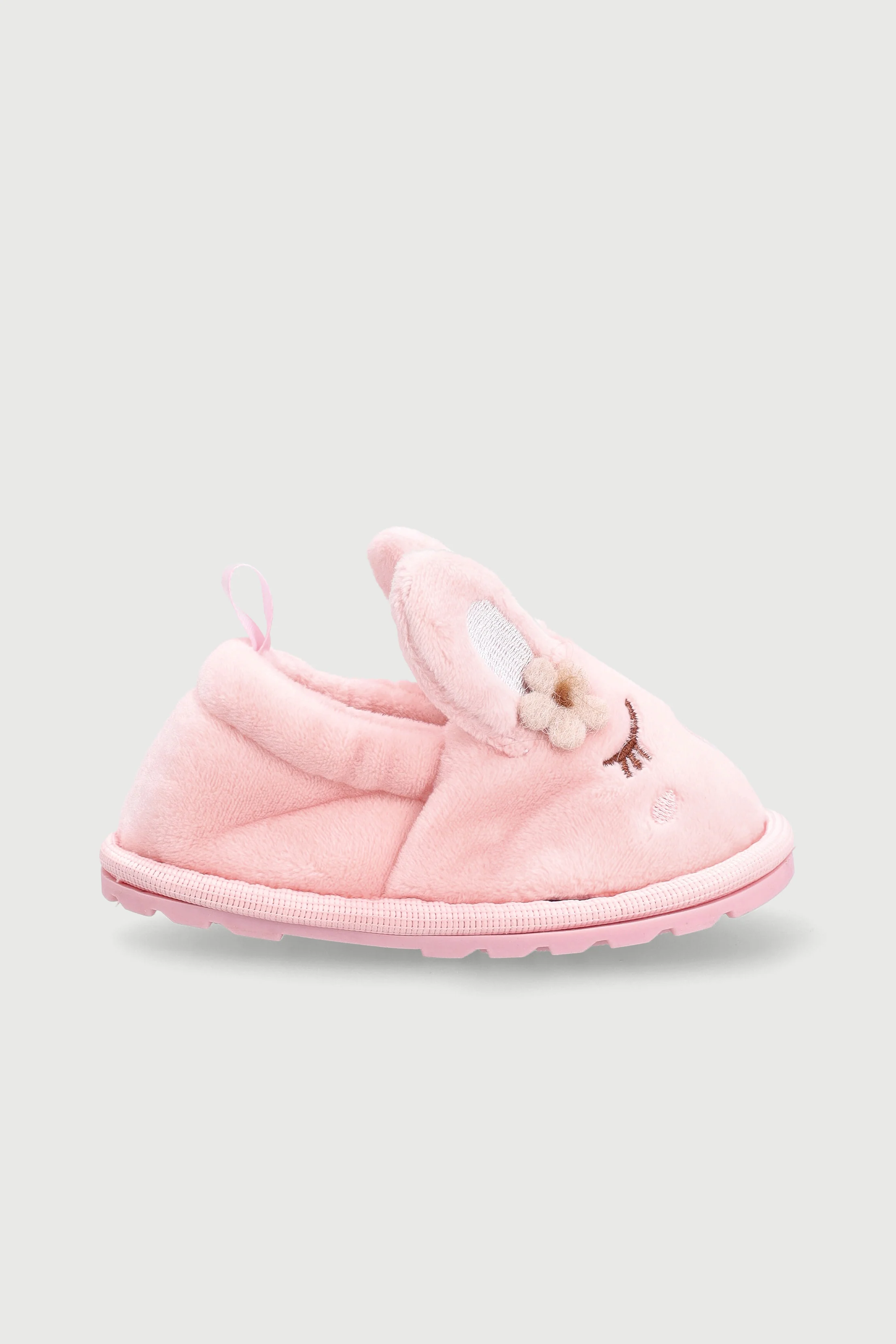 Baby Girls Novelty Stokie Slipper - Dusty Pink - Image 4