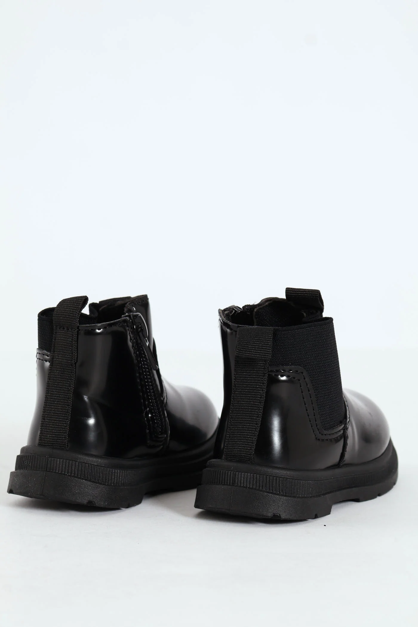 Baby Girls Patent Boot - Black - Image 3