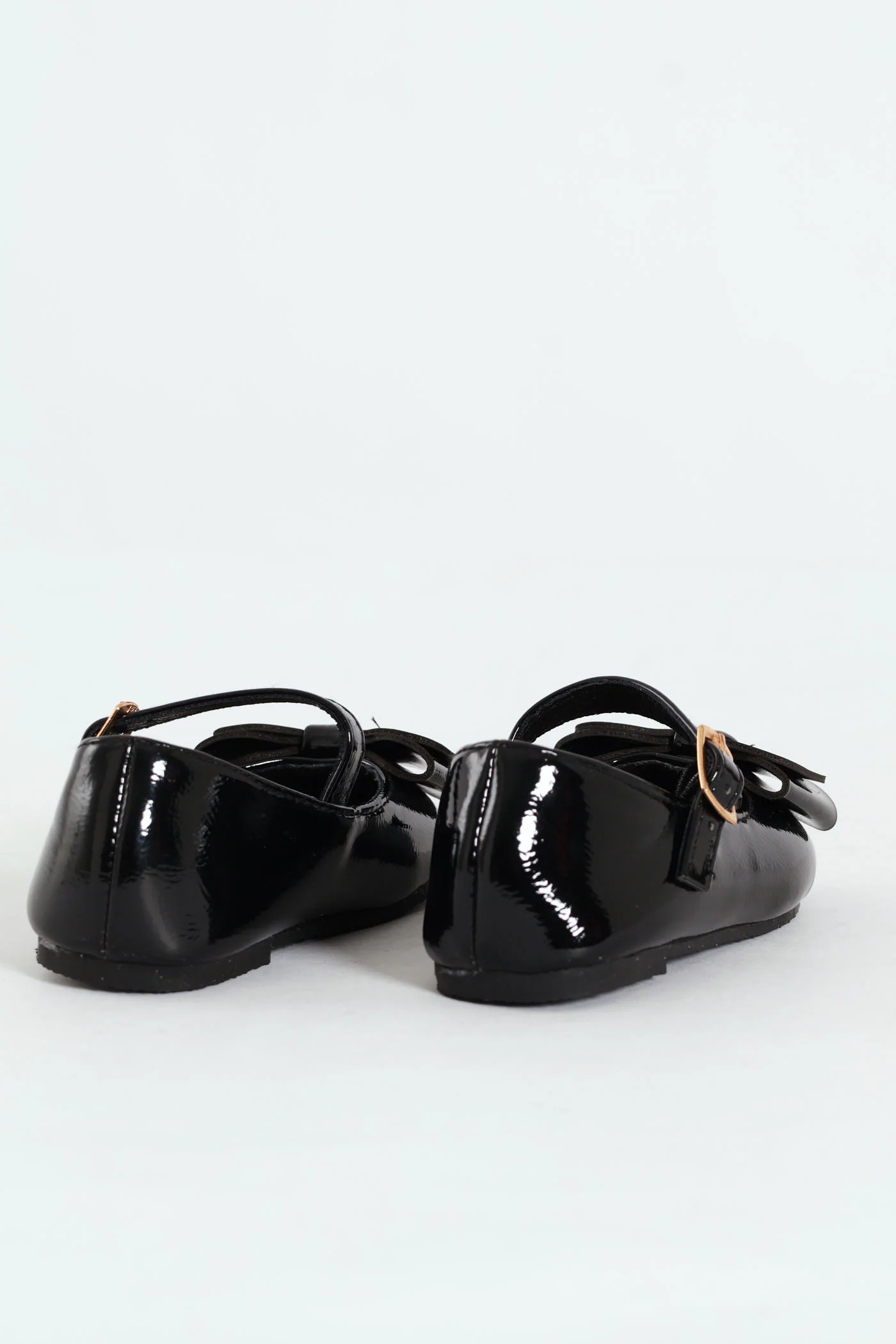 Baby Girls Patent Pump With Bow - Black - Image 4