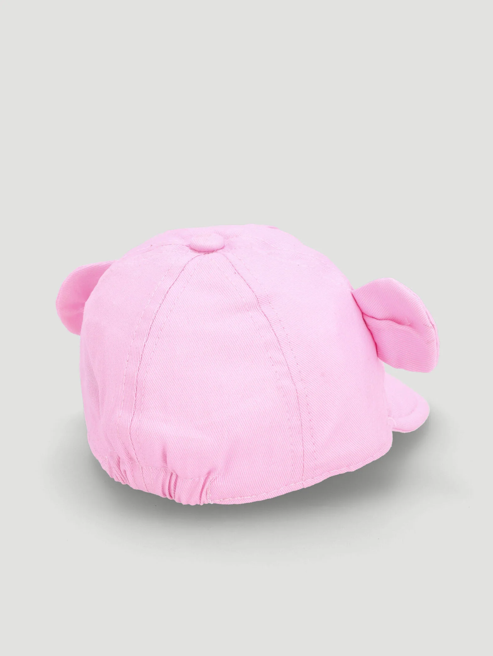 Baby Girls Peak Embroidered Bear Hat  - Pink - Image 2
