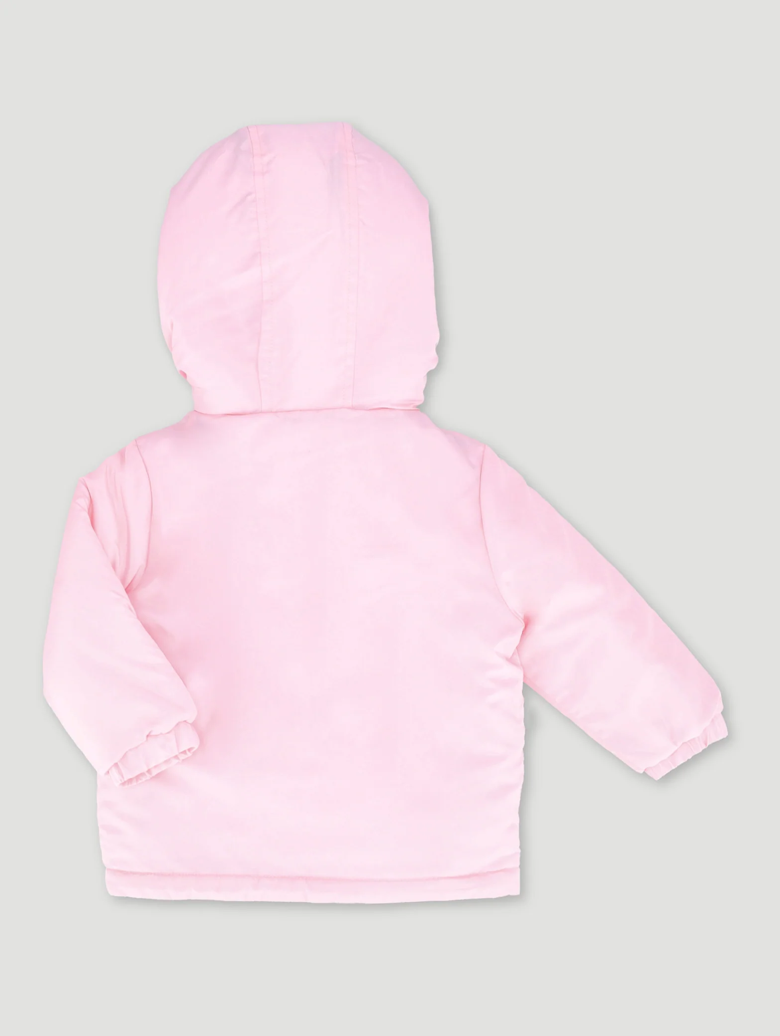 Baby Girls Puffer Jacket - Dusty Pink - Image 2