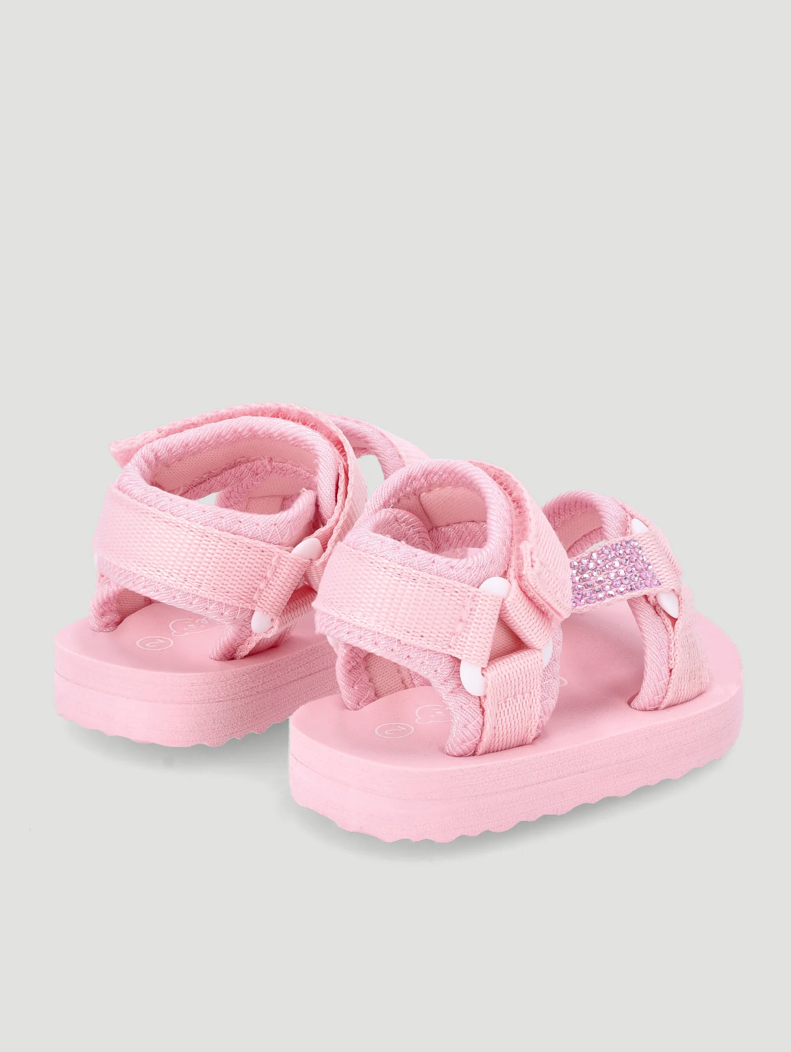 Baby Girls Rhinestone Detail Adventure Sandal - Pink - Image 2