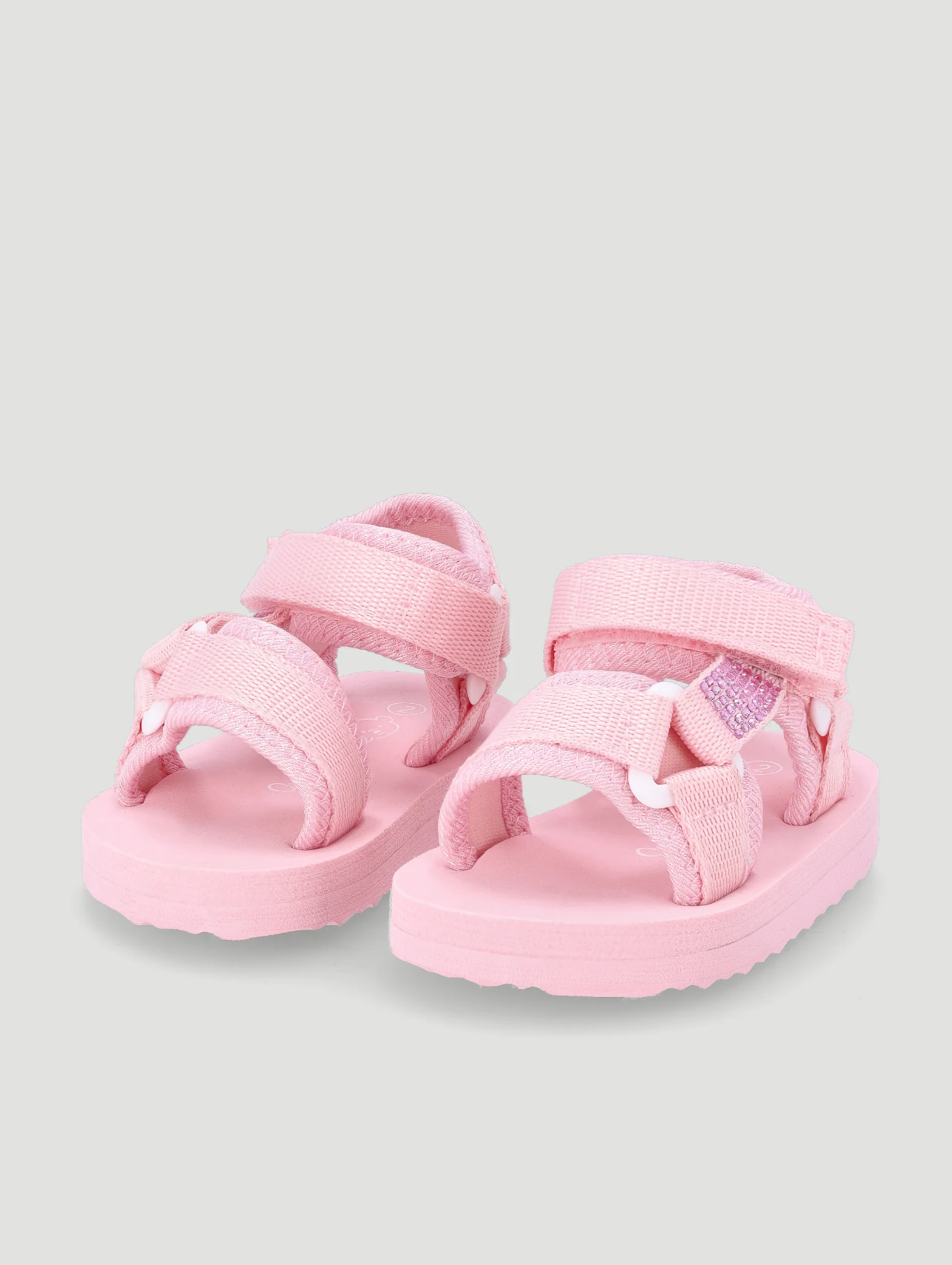 Baby Girls Rhinestone Detail Adventure Sandal - Pink - Image 3