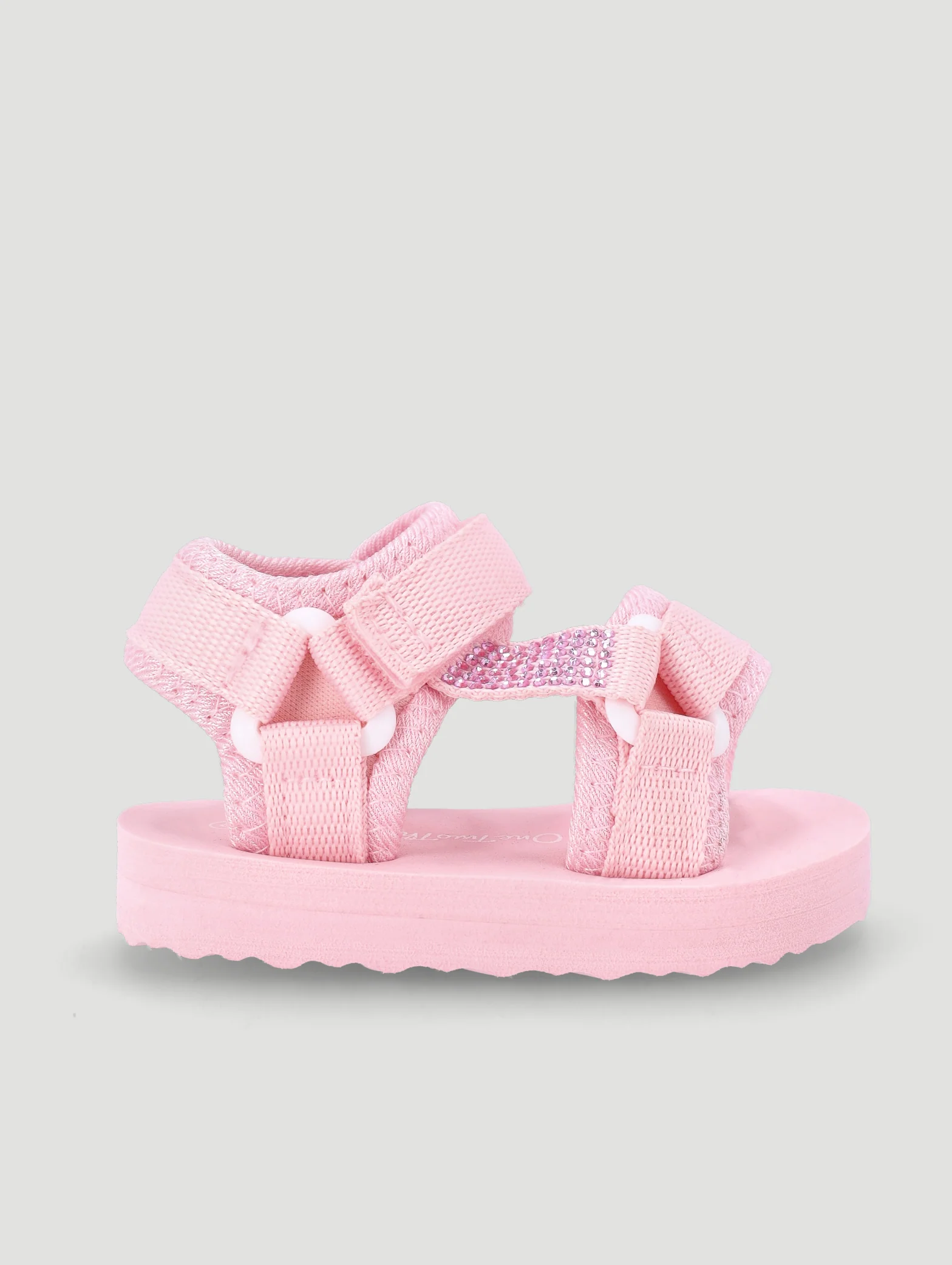Baby Girls Rhinestone Detail Adventure Sandal - Pink - Image 4