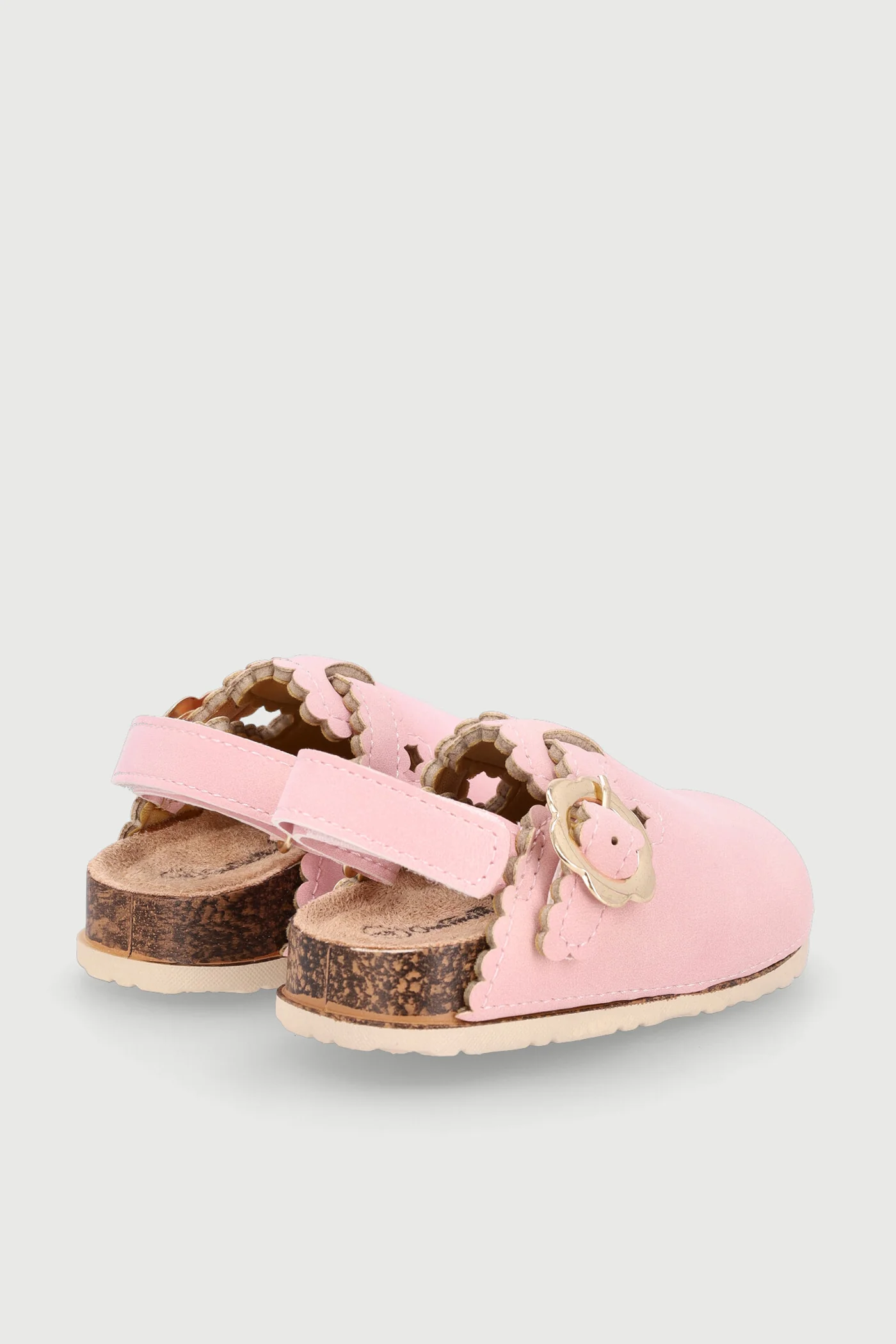 Baby Girls Scallop Clog - Pink - Image 2