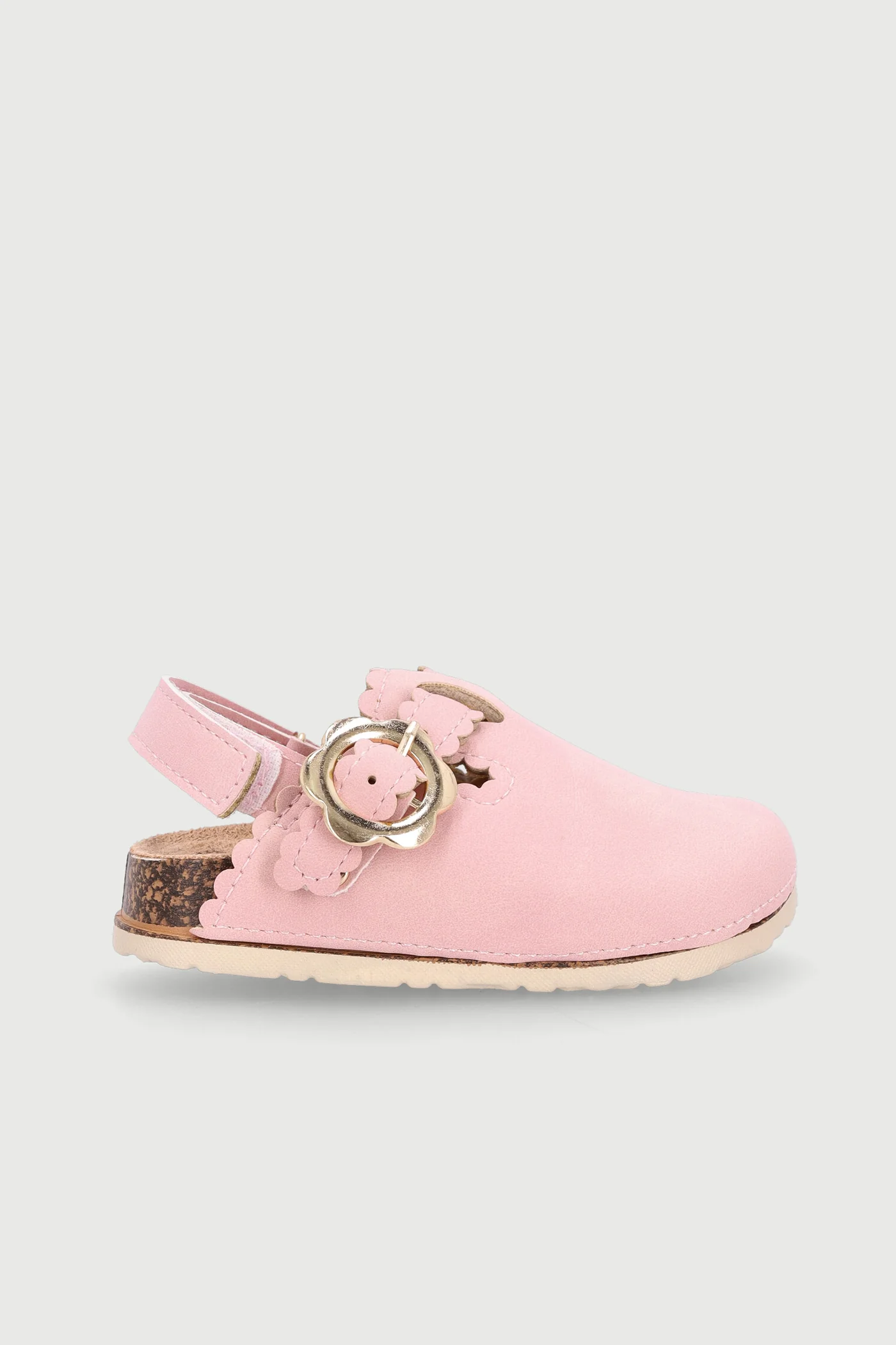 Baby Girls Scallop Clog - Pink - Image 4