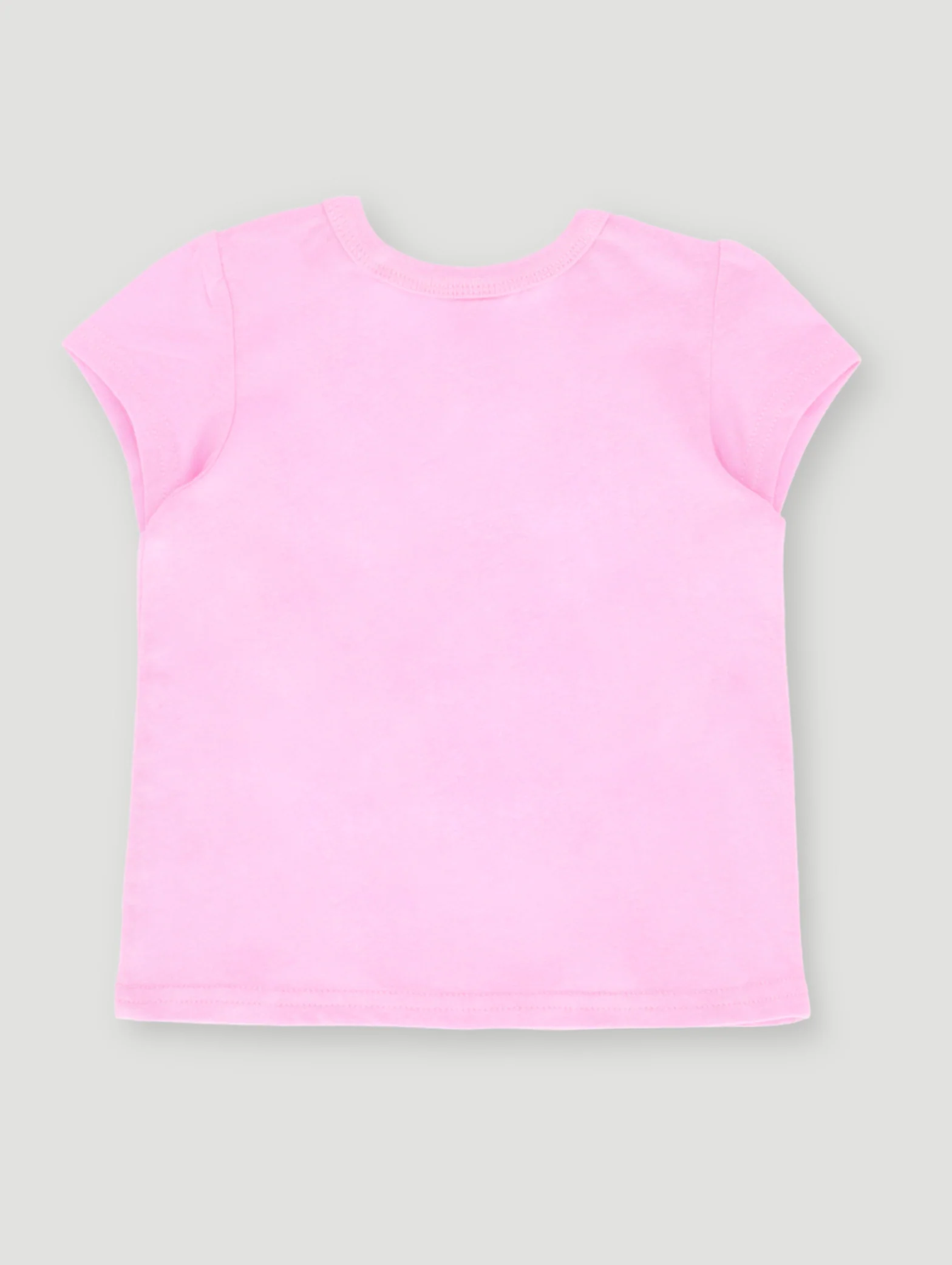 Baby Girls Short Sleeve Unicorn Tee - Dusty Pink - Image 2