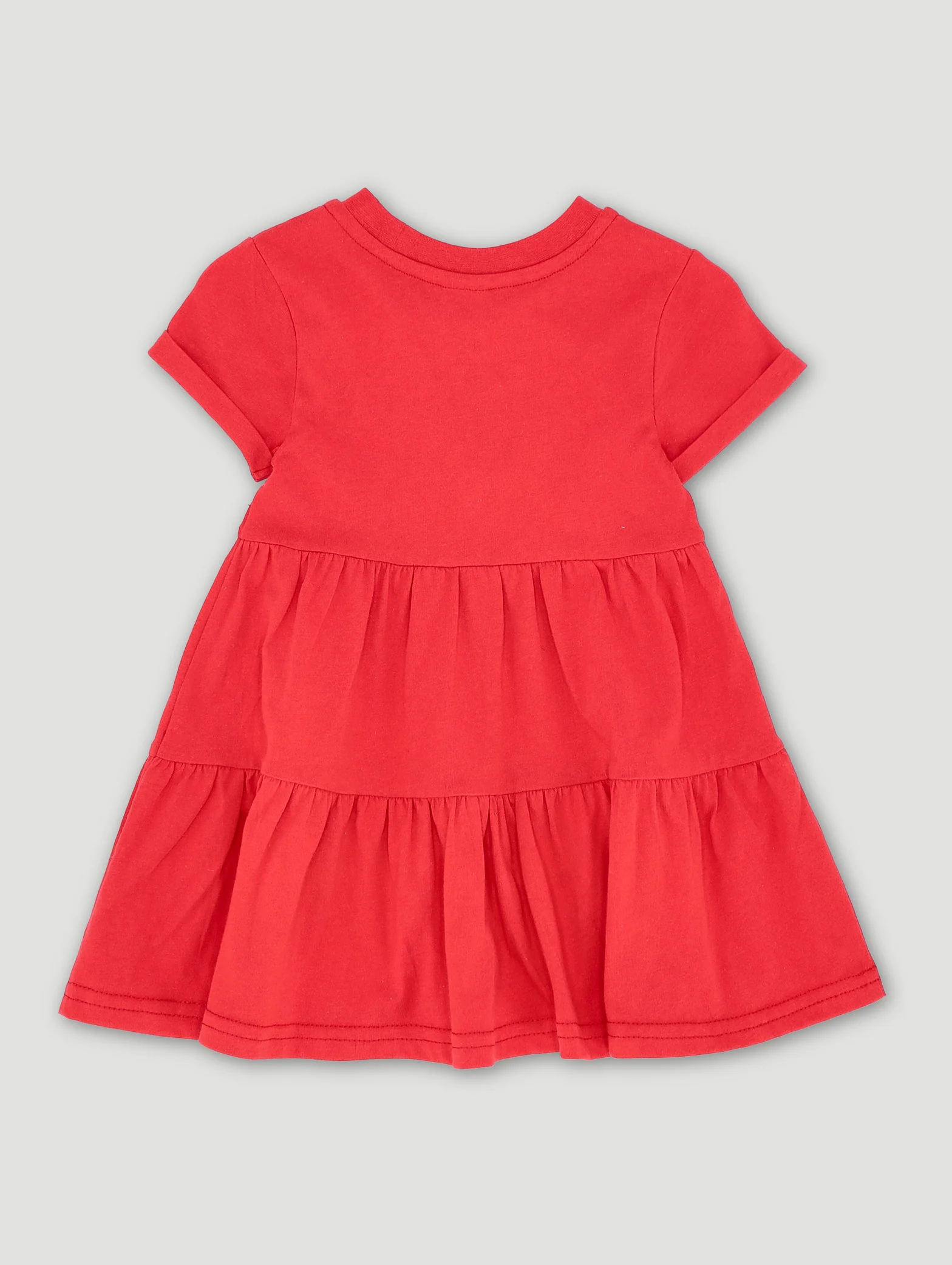 Baby Girls Statement Knit Dress - Red - Image 2