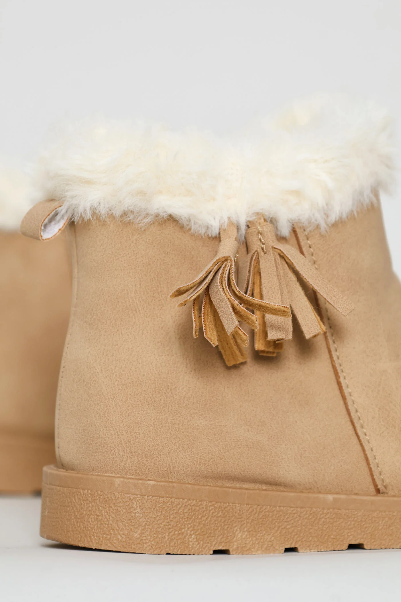 Baby Girls Tassel Boot - Stone - Image 6