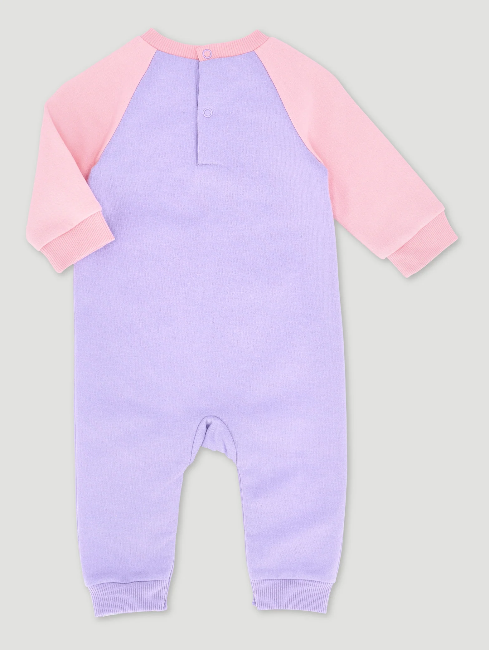 Baby Girls Unicorn Be Kind Brushed Sleepsuit - Lilac - Image 2