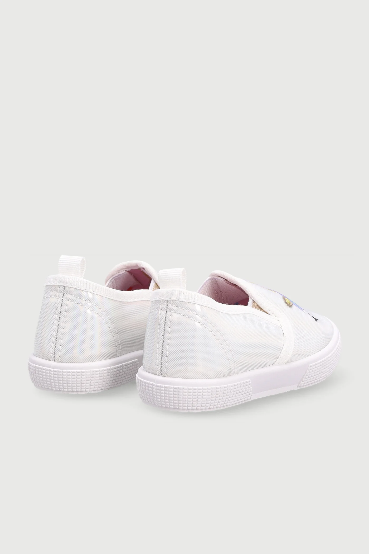 Baby Girls Unicorn Slip On Sneaker - White - Image 4