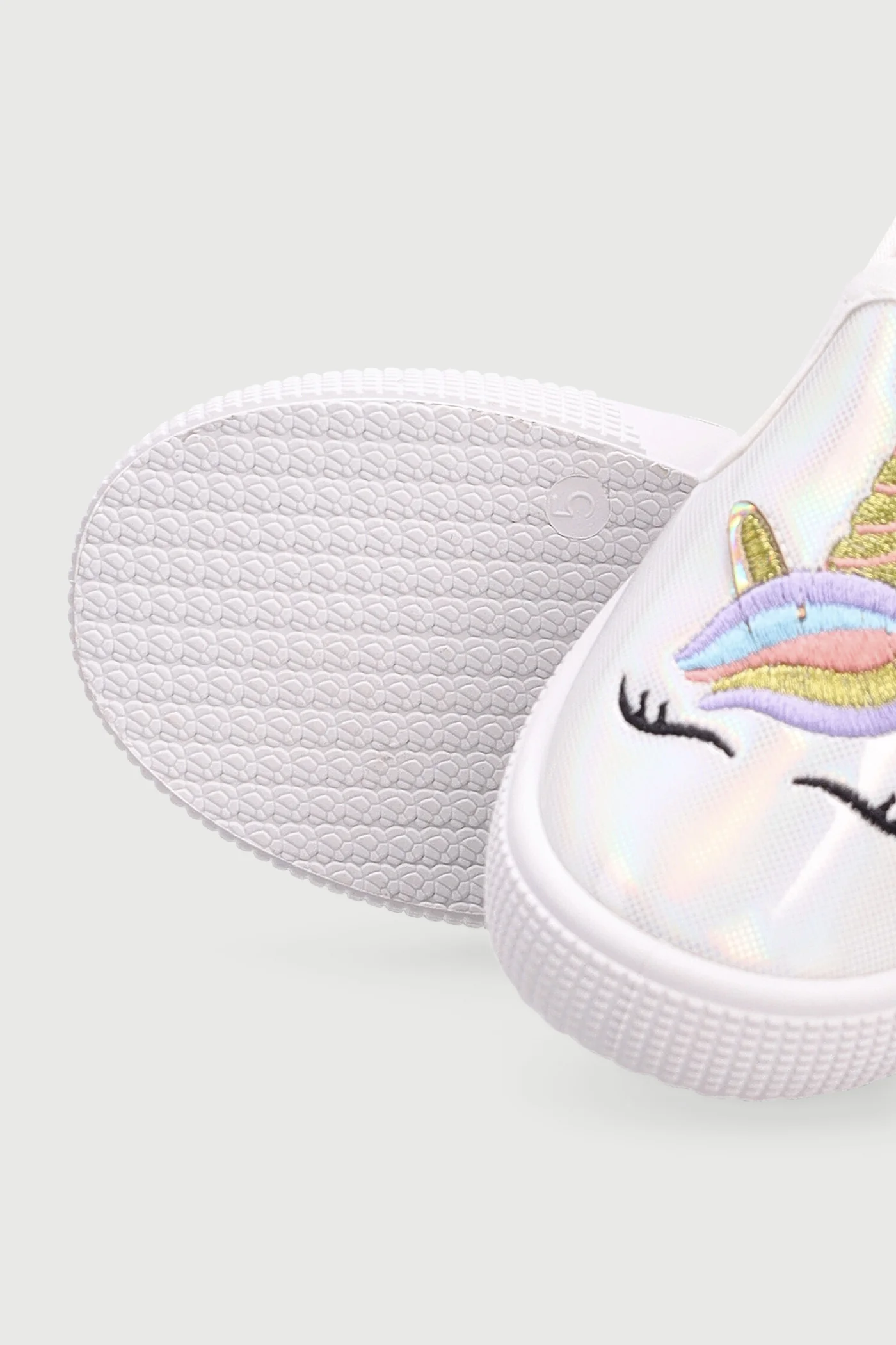 Baby Girls Unicorn Slip On Sneaker - White - Image 5